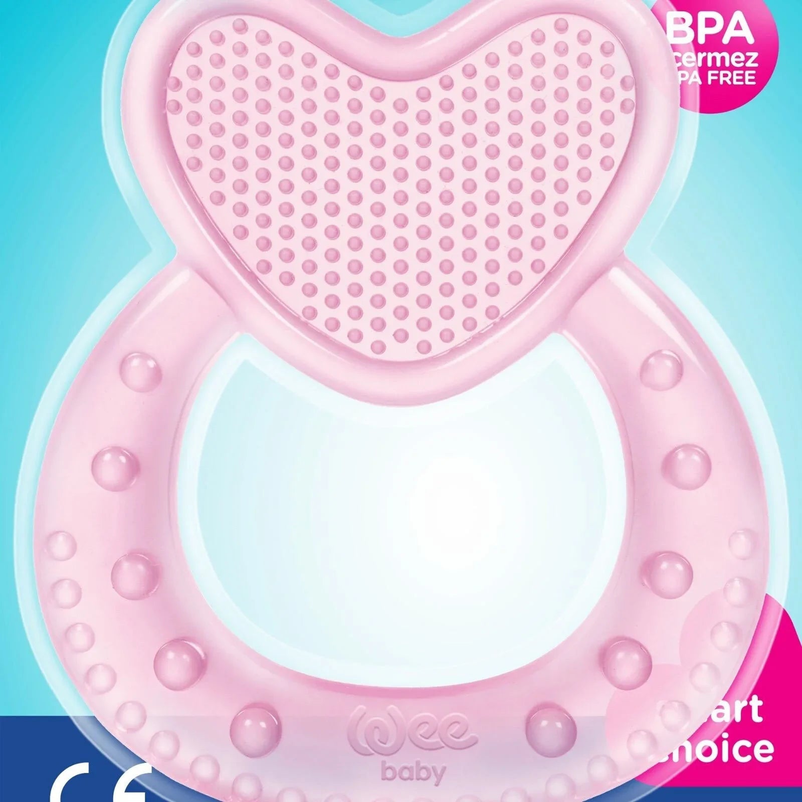 Wee Baby Heart Silicon Teether - mezetto ebebek ebebek