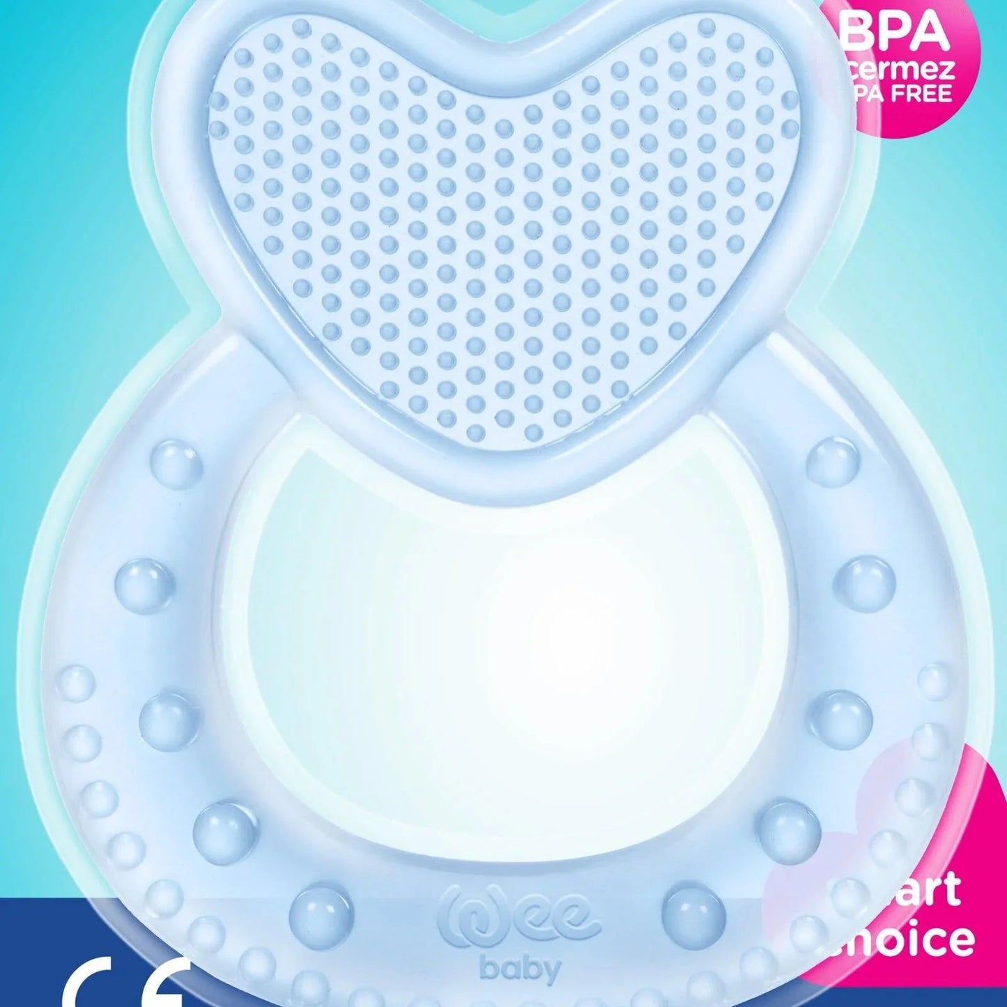 Wee Baby Heart Silicon Teether - mezetto ebebek ebebek