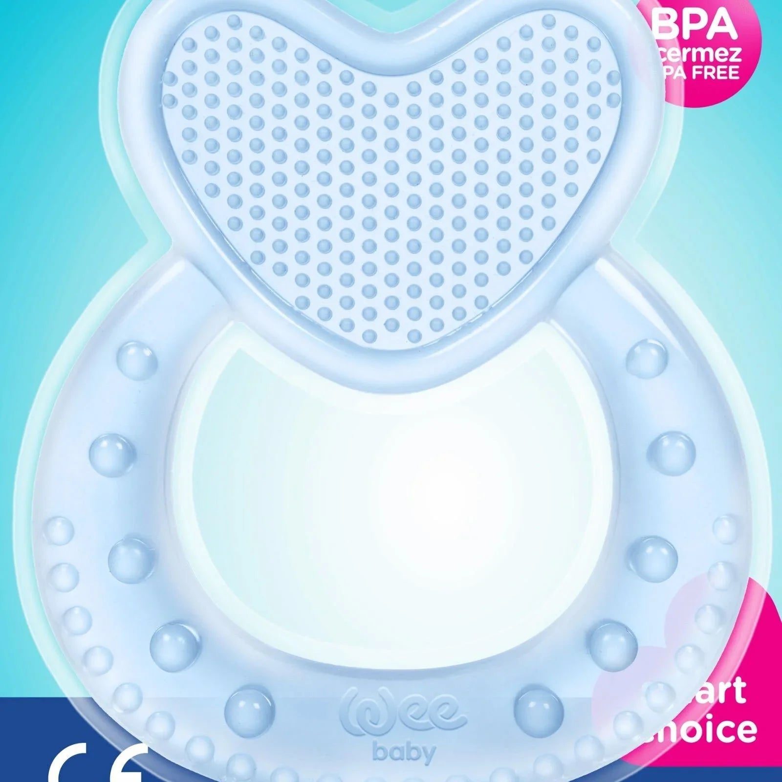 Wee Baby Heart Silicon Teether - mezetto ebebek ebebek