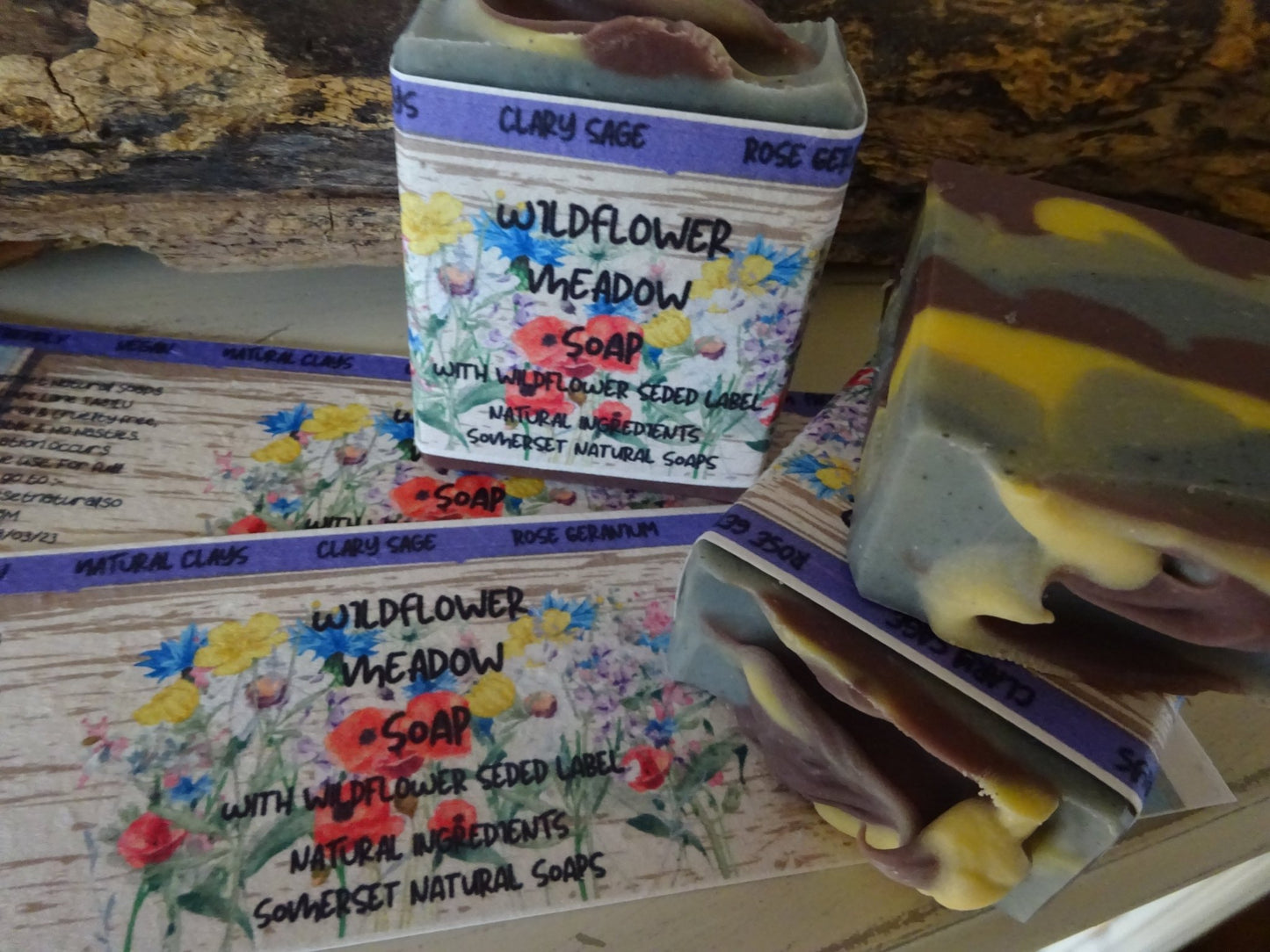 Wildflower Meadow Vegan Soap - mezetto Shopify Collective Somerset Natural Soaps