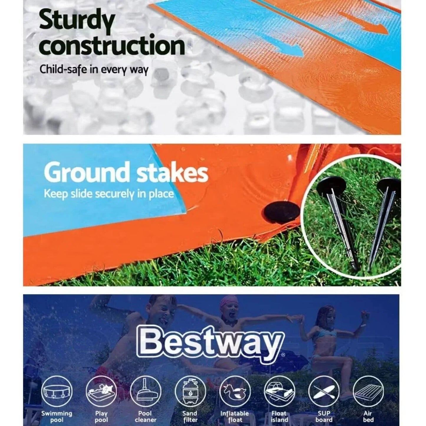 Wilton Bradley - H2OGO! Double Slide (4.88m) - mezetto ebebek ebebek