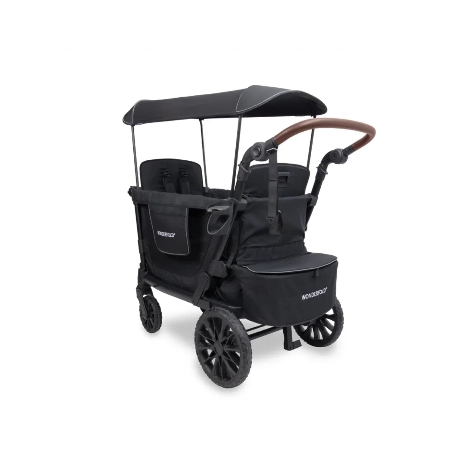 Wonderfold L2 Quad Stroller Wagon - Black - mezetto ebebek ebebek