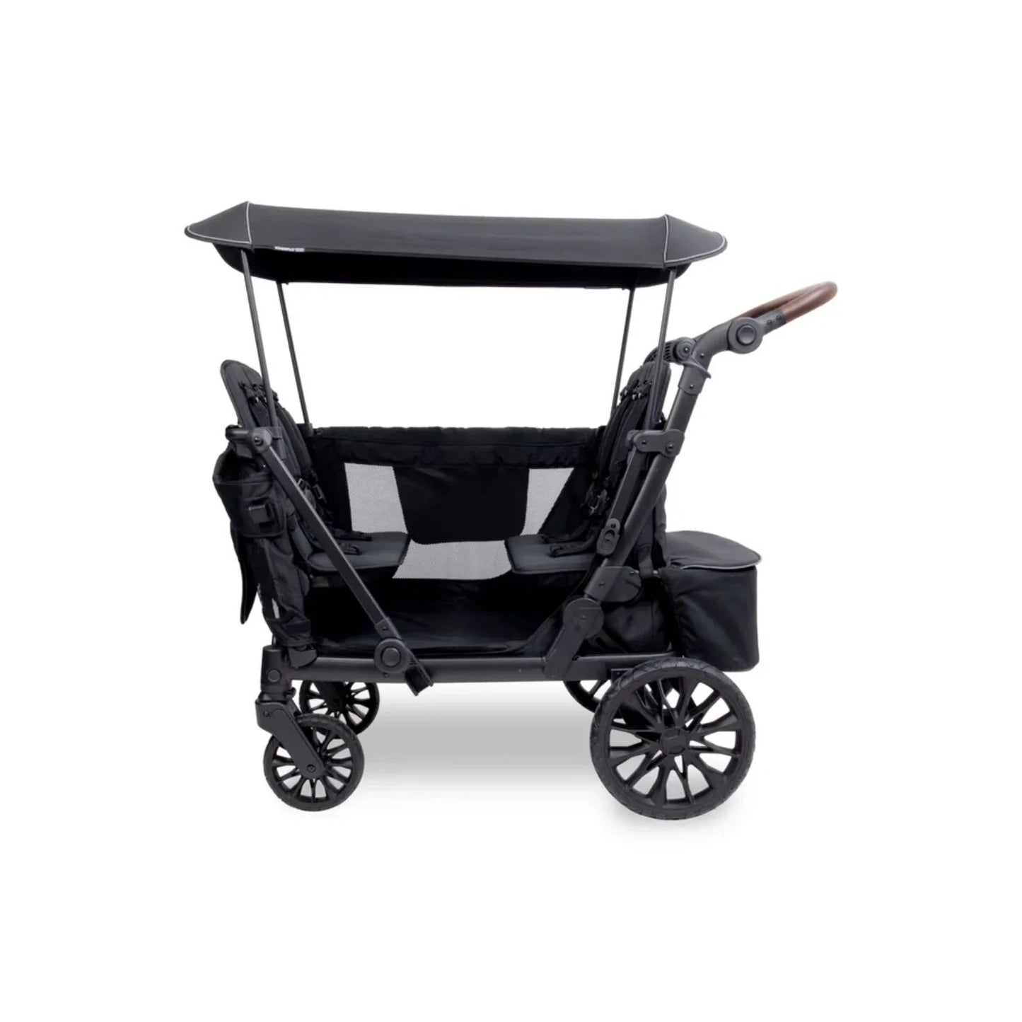 Wonderfold L4 Quad Stroller Wagon - Black - mezetto ebebek ebebek