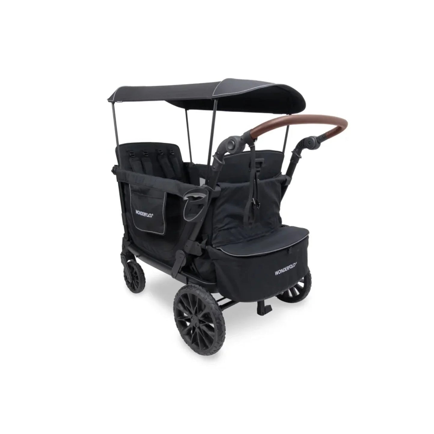 Wonderfold L4 Quad Stroller Wagon - Black - mezetto ebebek ebebek