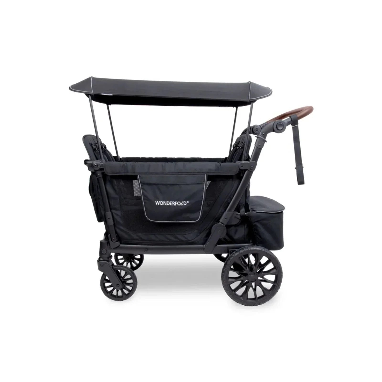 Wonderfold L4 Quad Stroller Wagon - Black - mezetto ebebek ebebek