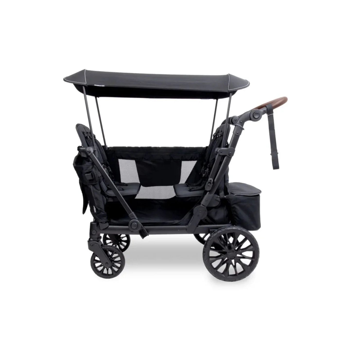 Wonderfold L4 Quad Stroller Wagon - Black - mezetto ebebek ebebek