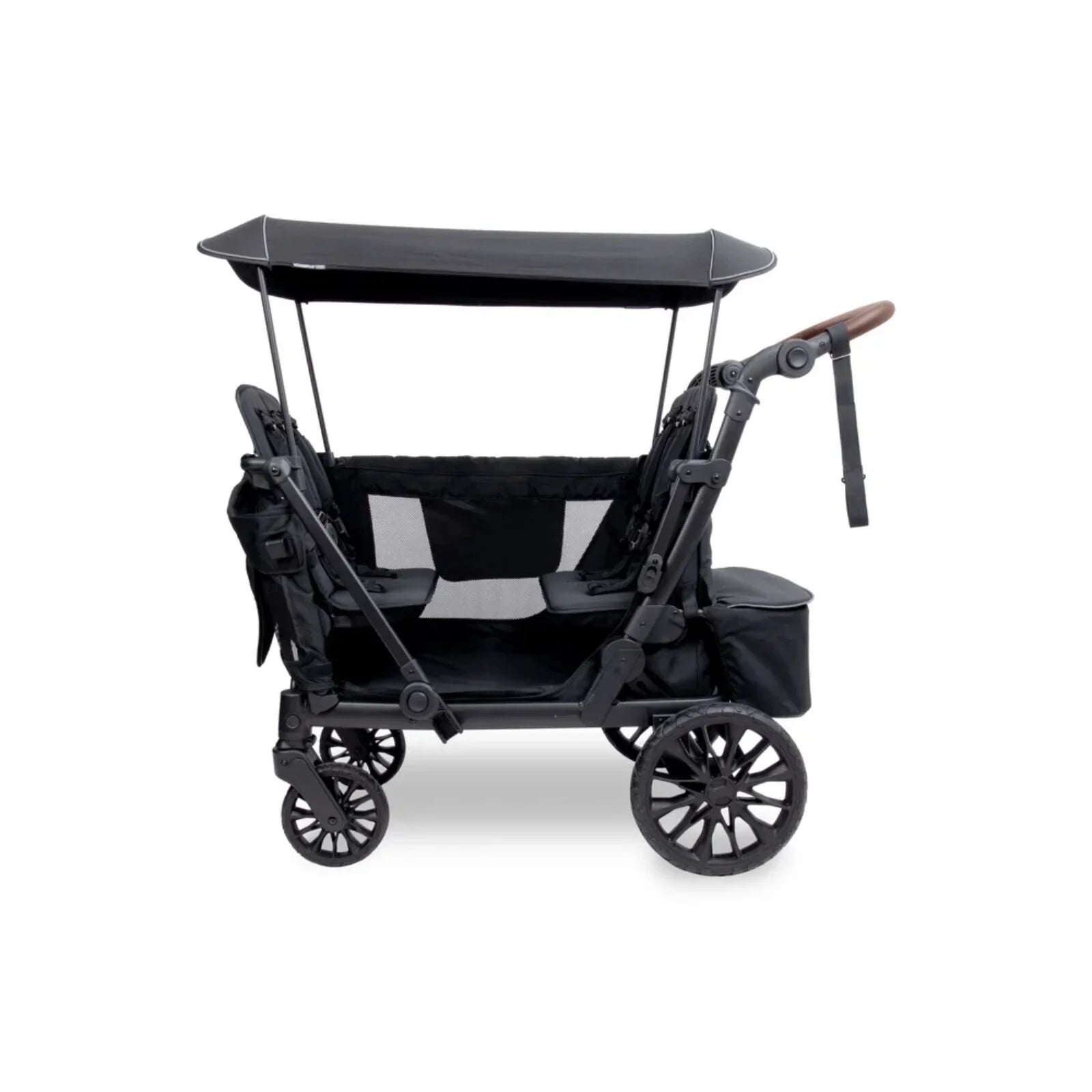 Wonderfold L4 Quad Stroller Wagon - Black - mezetto ebebek ebebek