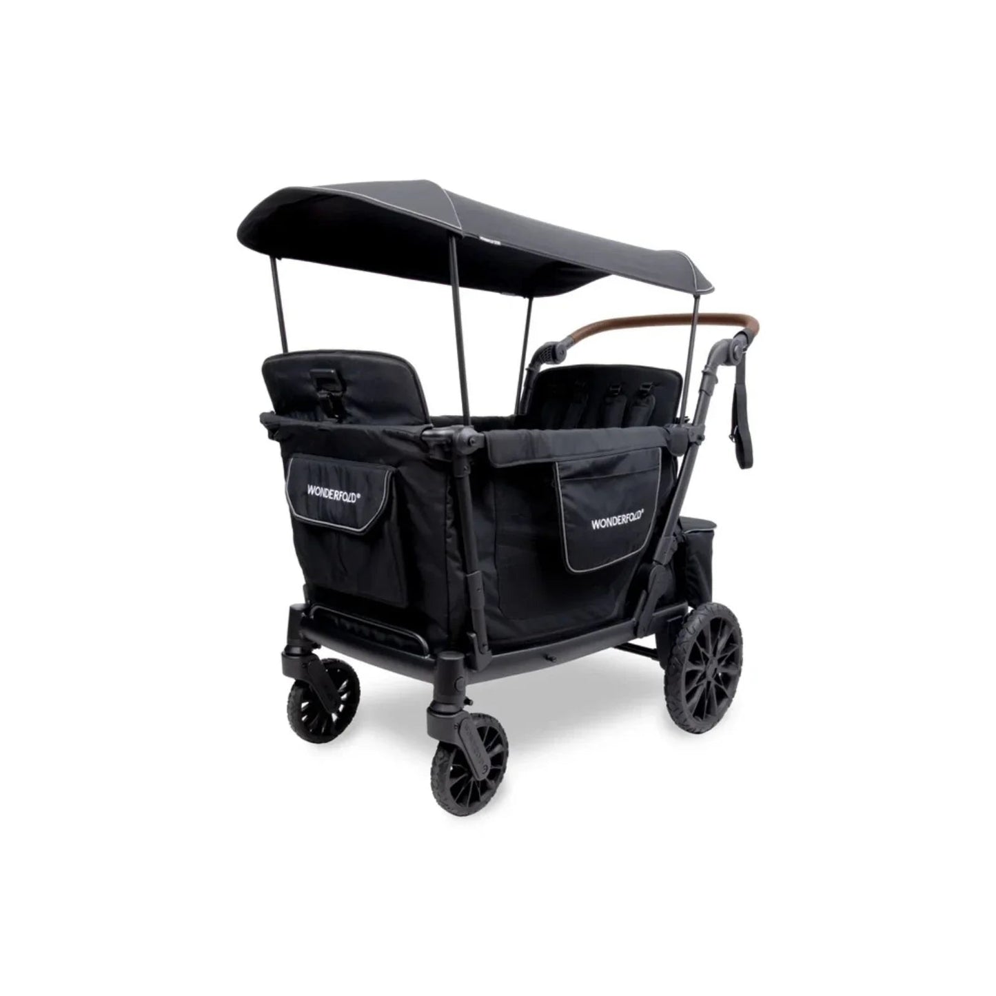 Wonderfold L4 Quad Stroller Wagon - Black - mezetto ebebek ebebek