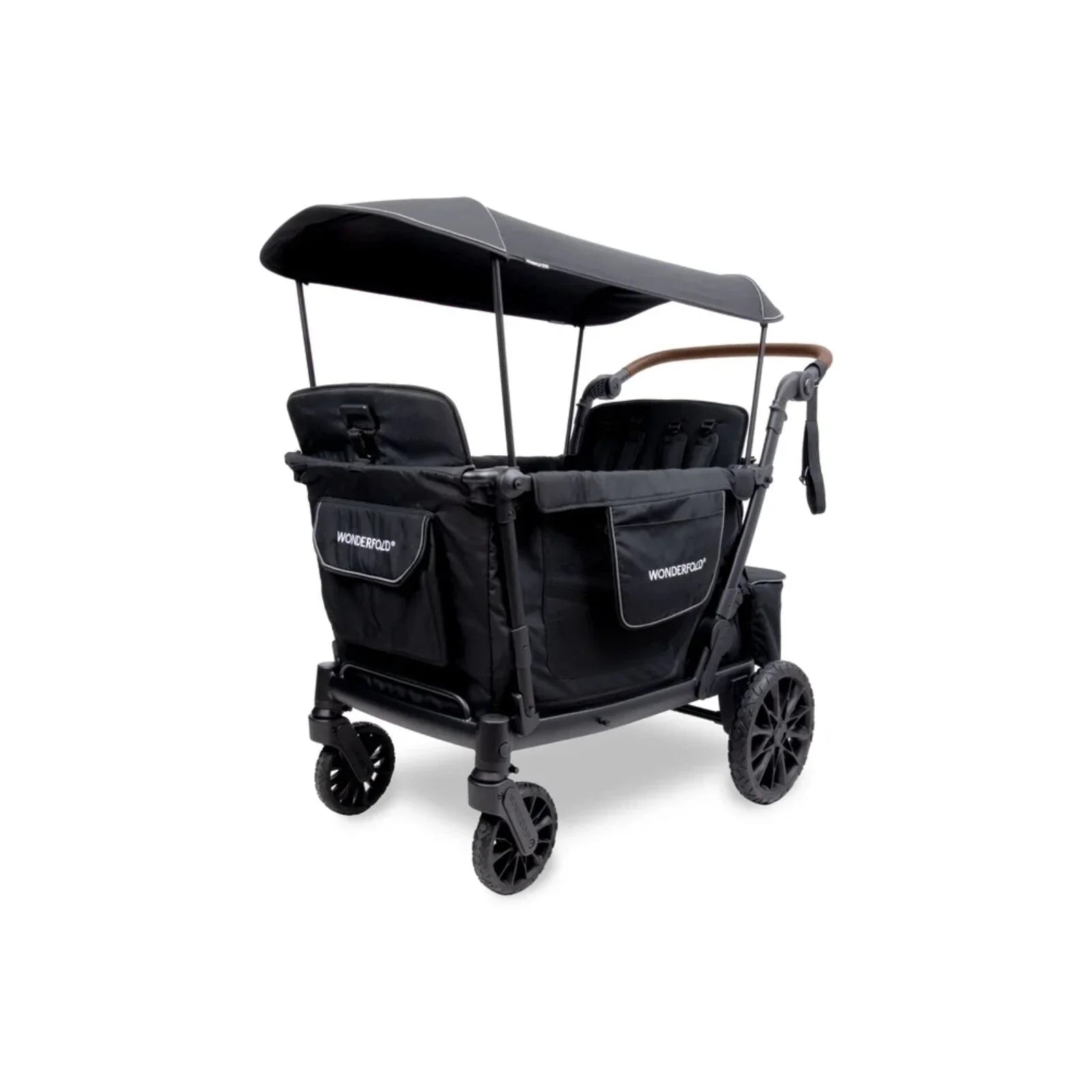 Wonderfold L4 Quad Stroller Wagon - Black - mezetto ebebek ebebek