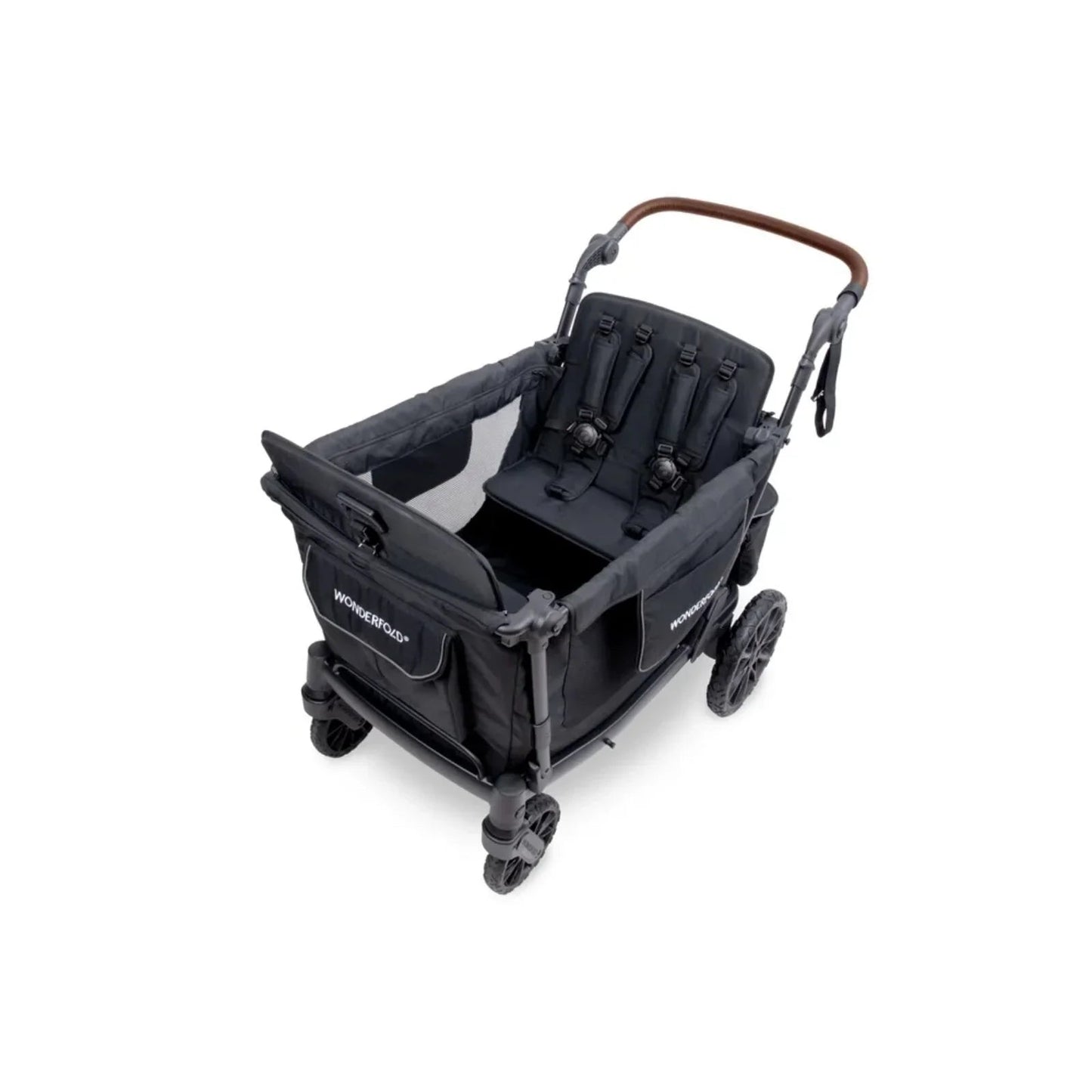 Wonderfold L4 Quad Stroller Wagon - Black - mezetto ebebek ebebek