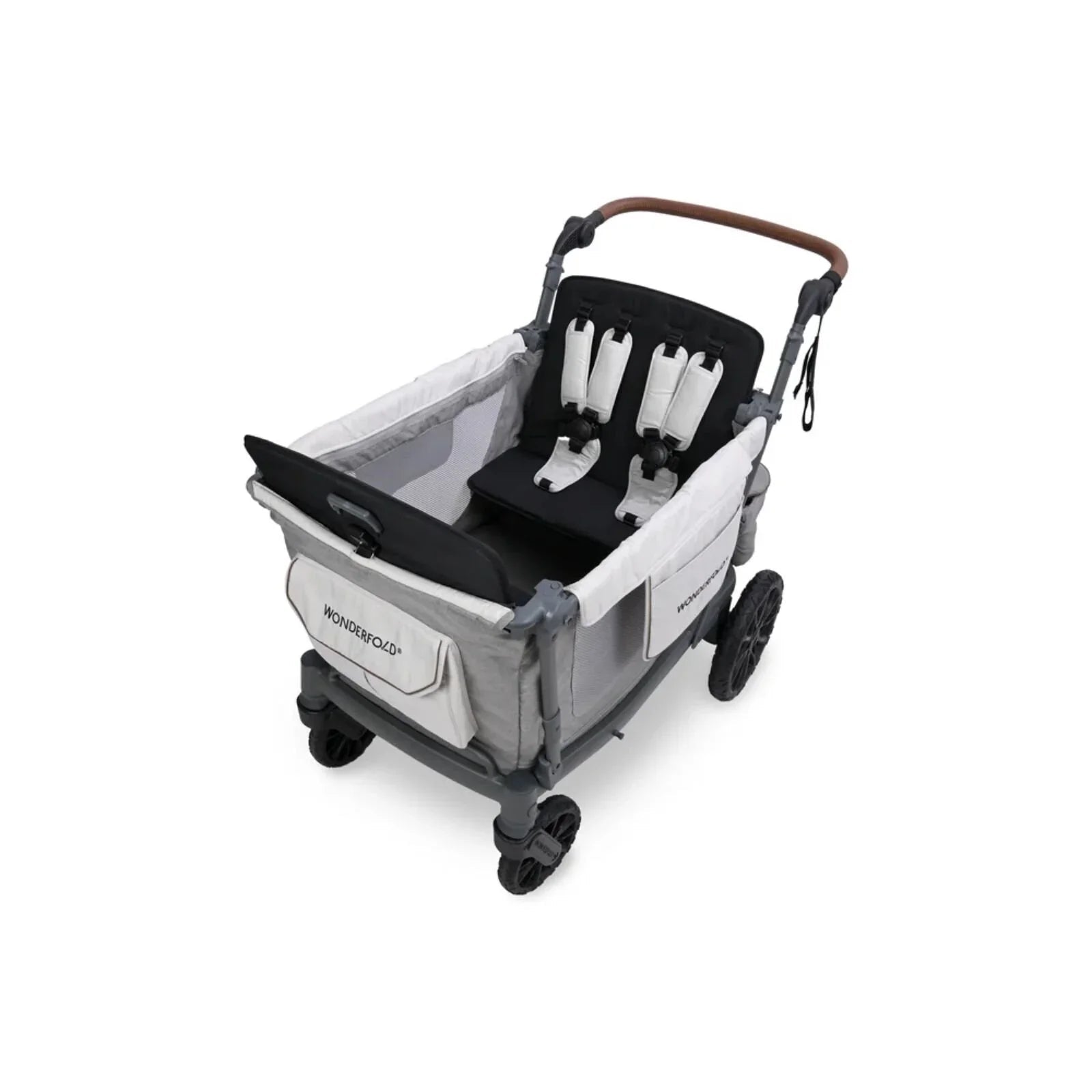 Wonderfold L4 Quad Stroller Wagon - Grey - mezetto ebebek ebebek