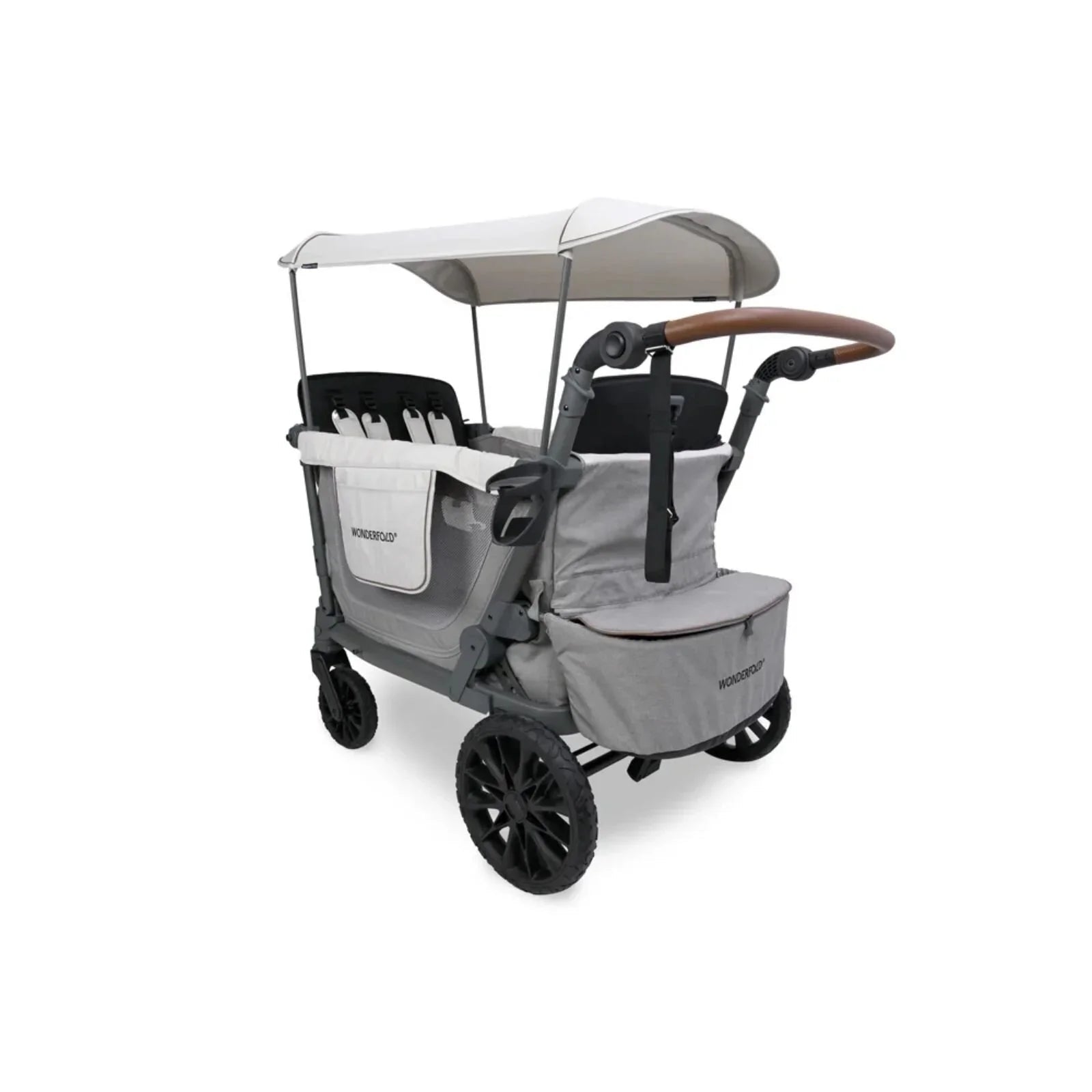 Wonderfold L4 Quad Stroller Wagon - Grey - mezetto ebebek ebebek