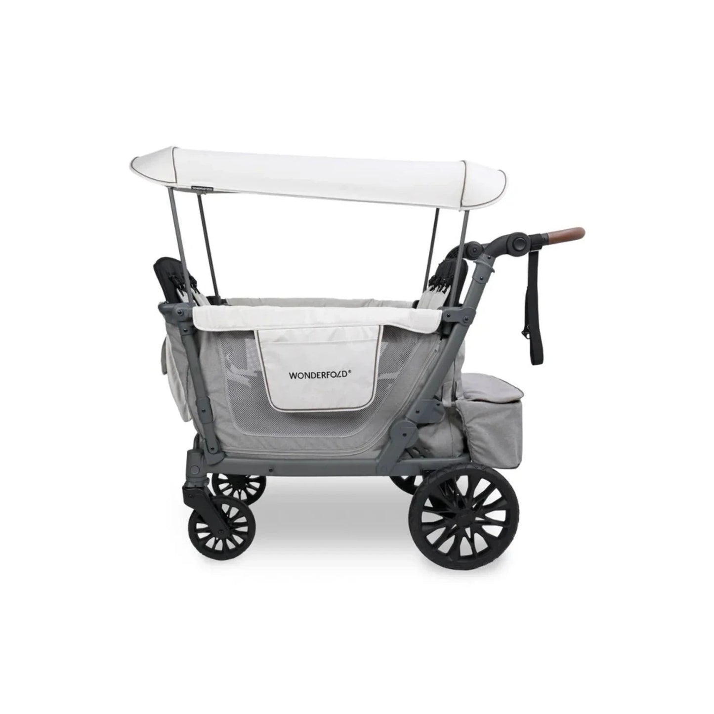 Wonderfold L4 Quad Stroller Wagon - Grey - mezetto ebebek ebebek