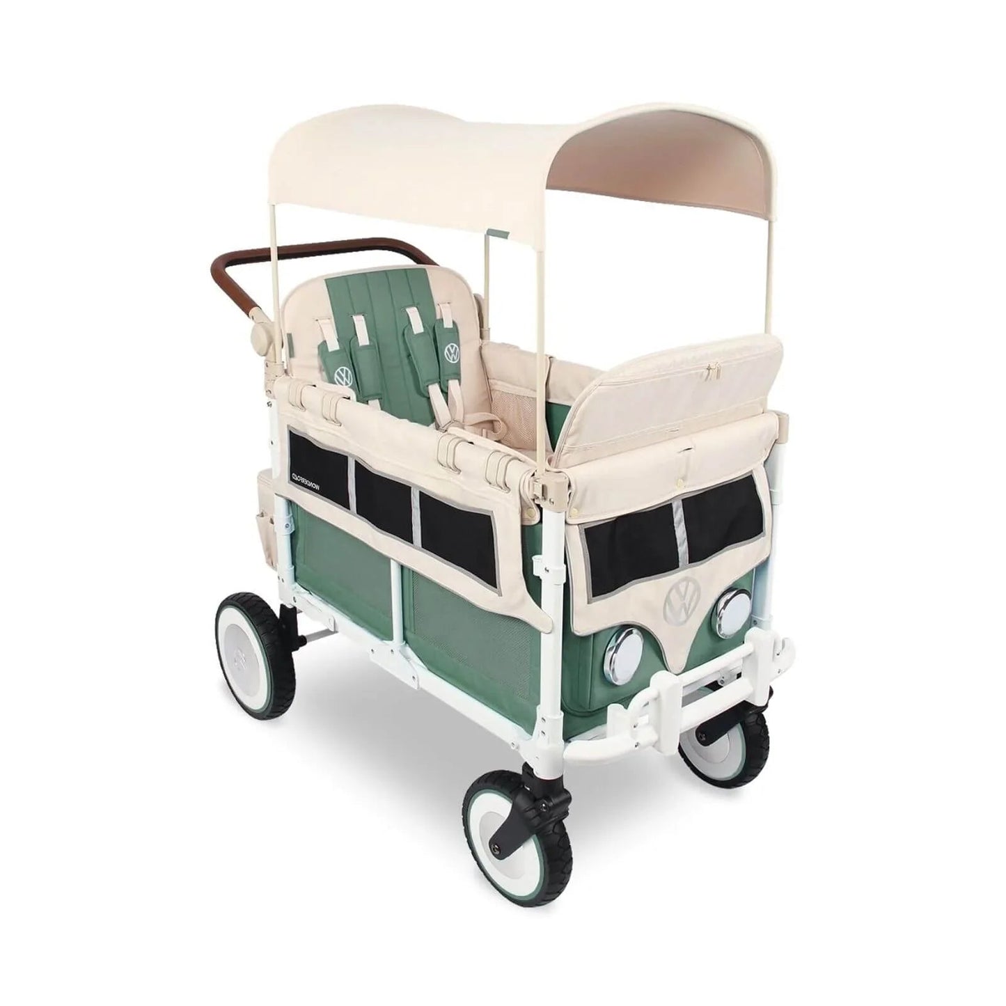 Wonderfold VW4 Volkswagen Stroller Wagon - Green - mezetto ebebek ebebek