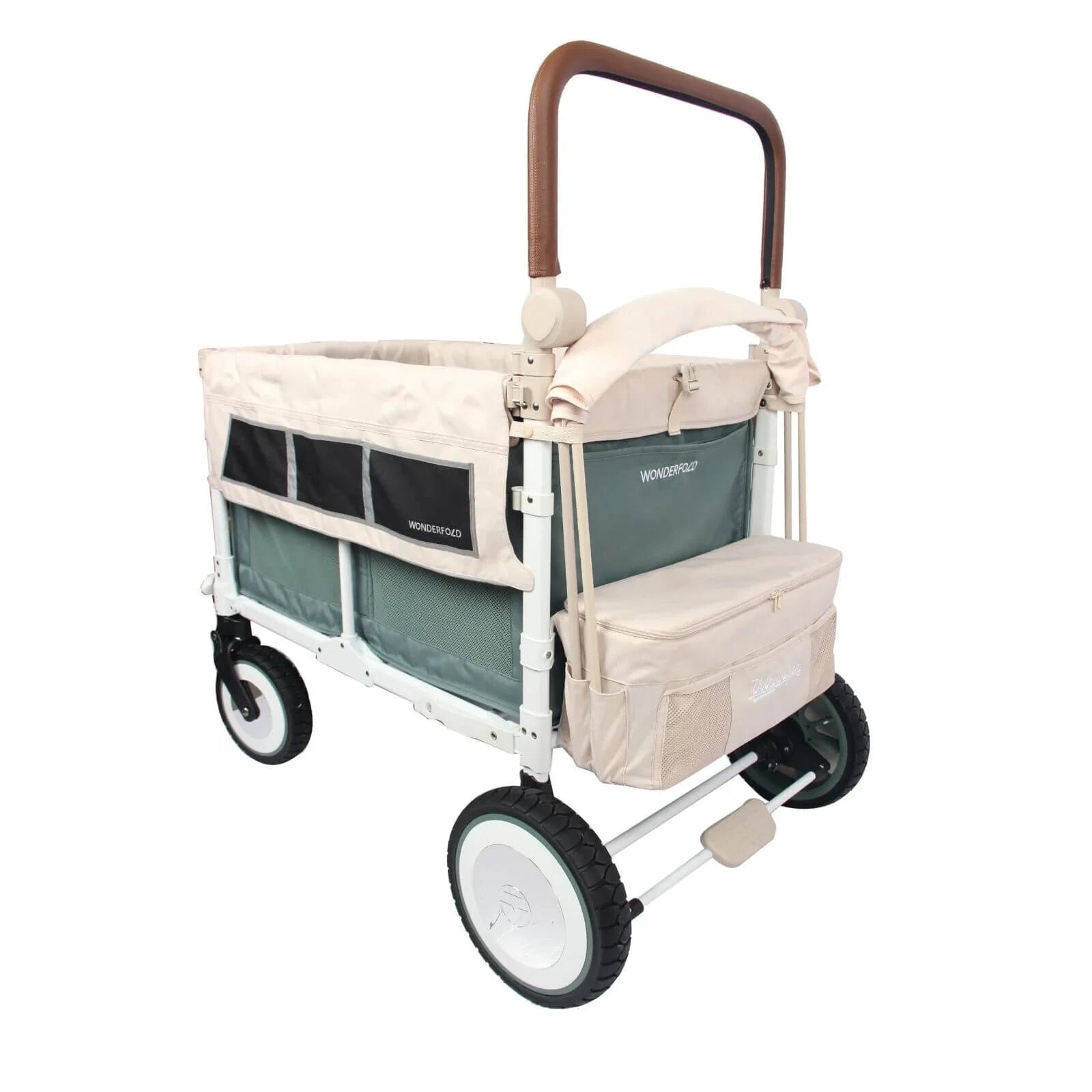 Wonderfold VW4 Volkswagen Stroller Wagon - Green - mezetto ebebek ebebek