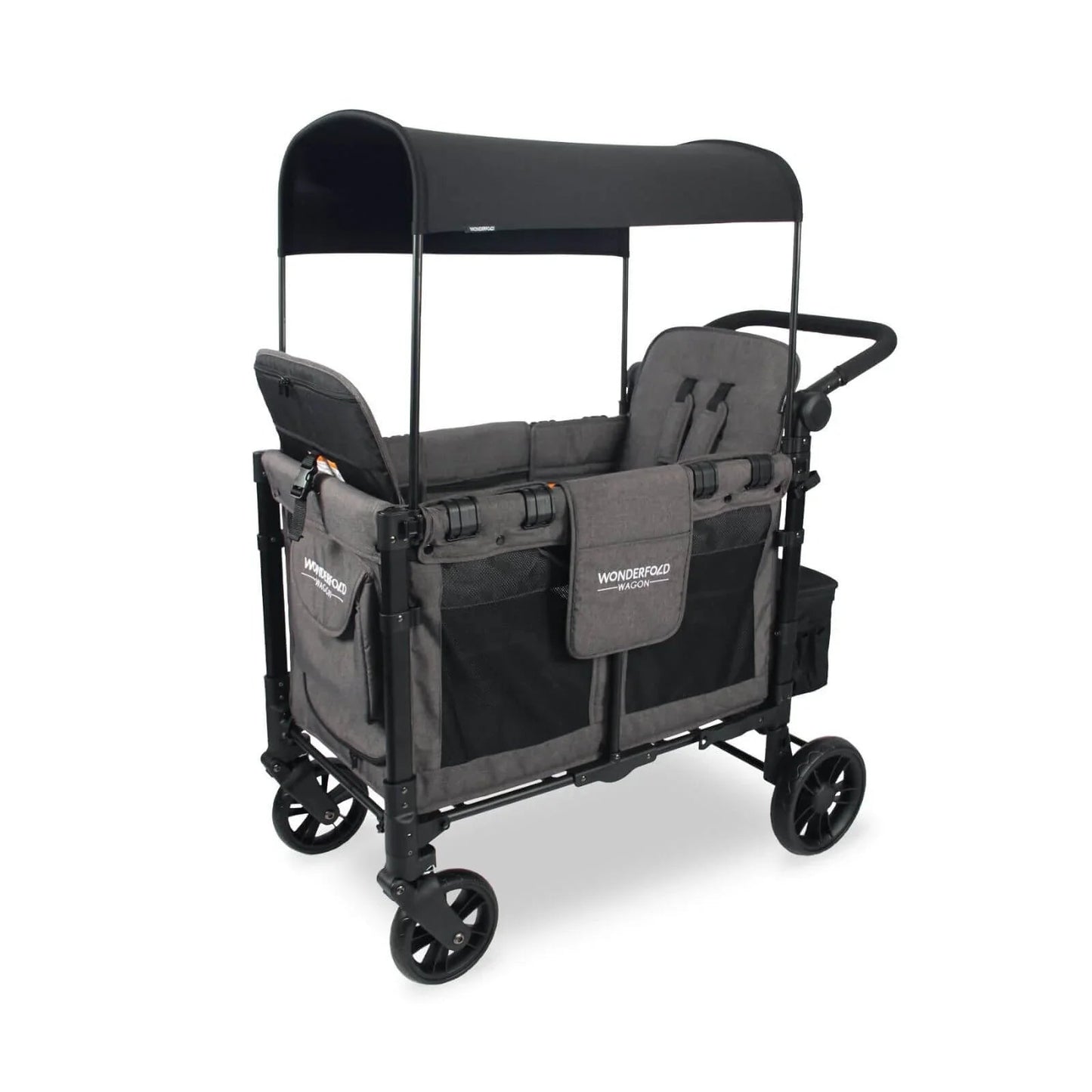 Wonderfold W2 Elite Double Stroller Wagon - Charcoal Grey - mezetto ebebek ebebek