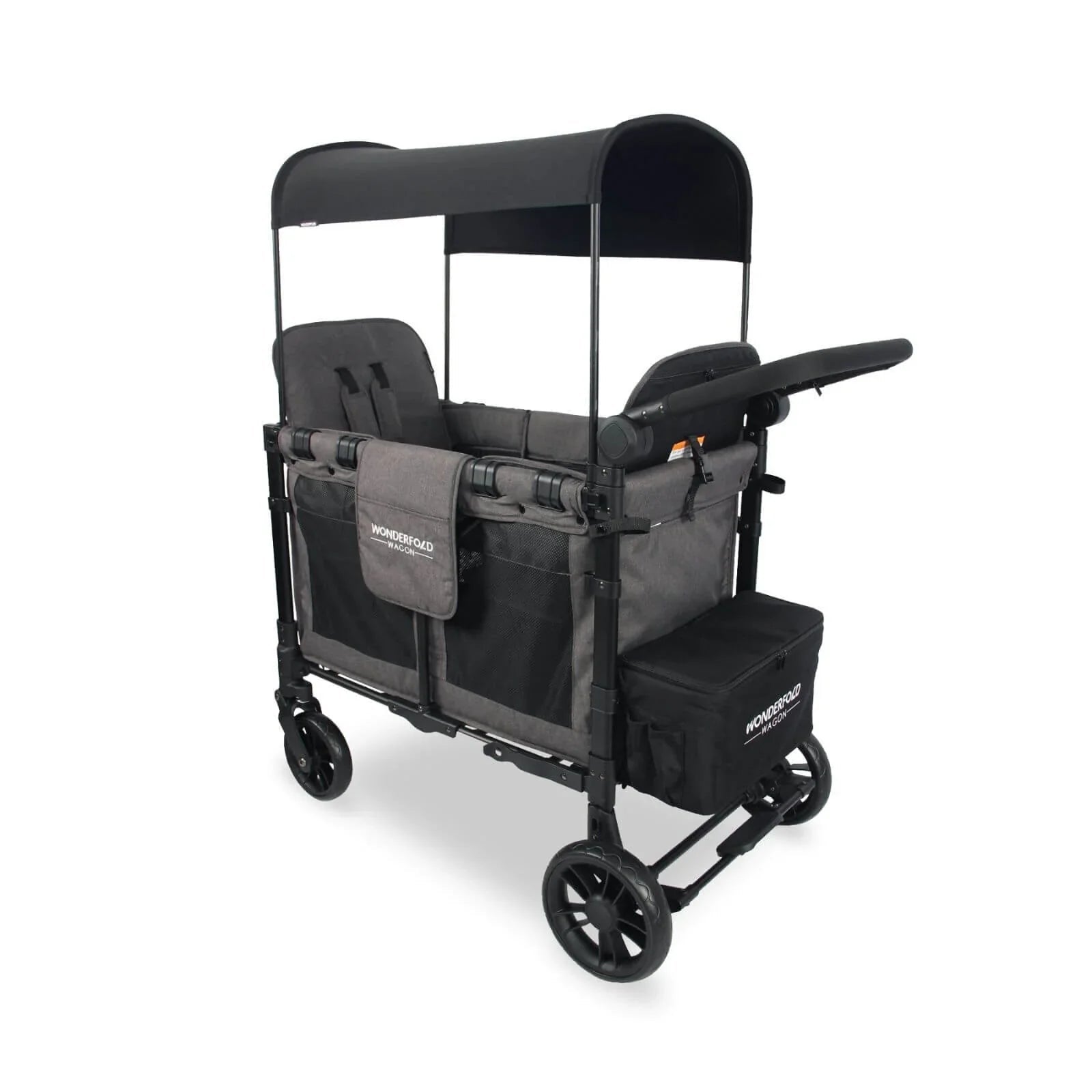 Wonderfold W2 Elite Double Stroller Wagon - Charcoal Grey - mezetto ebebek ebebek