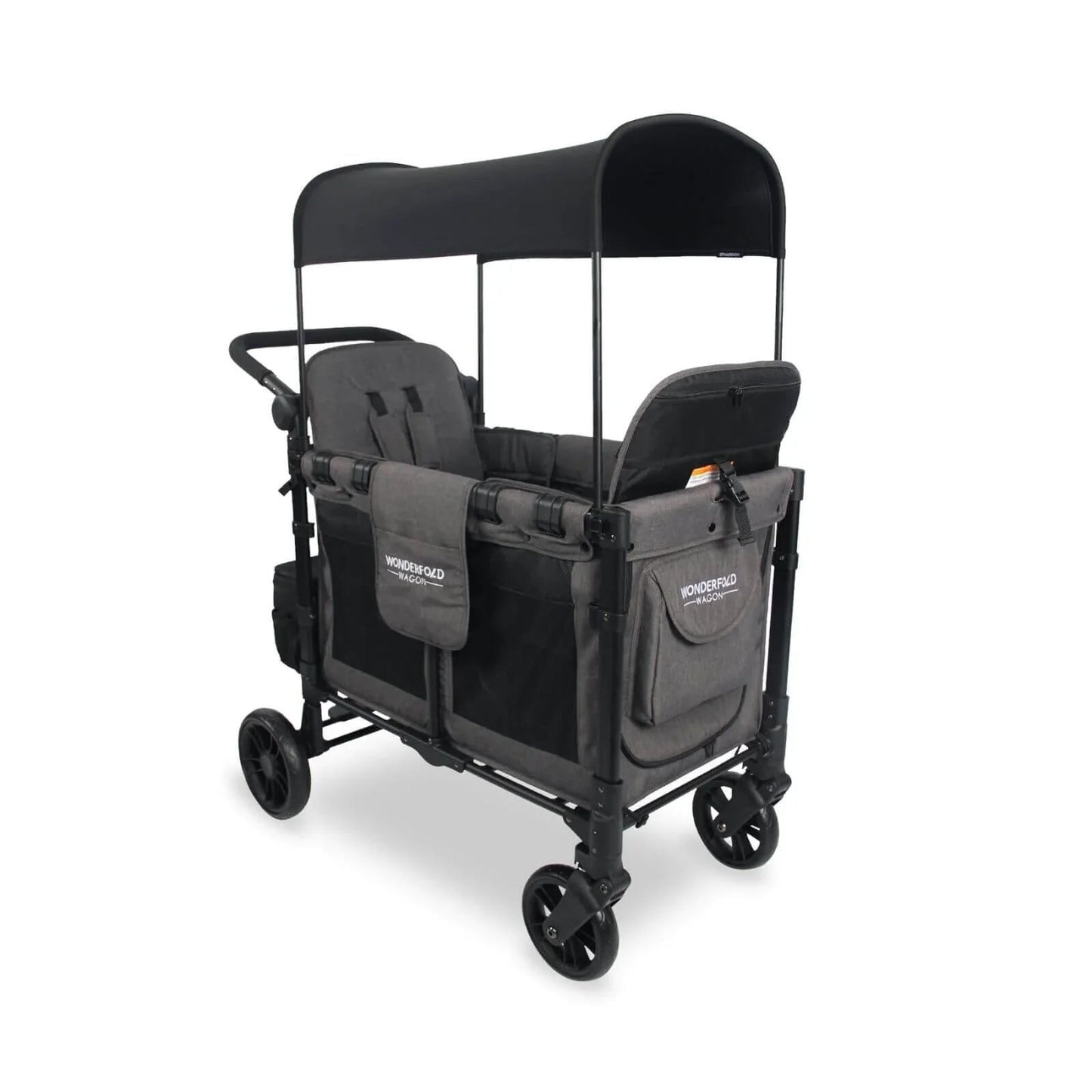 Wonderfold W2 Elite Double Stroller Wagon - Charcoal Grey - mezetto ebebek ebebek