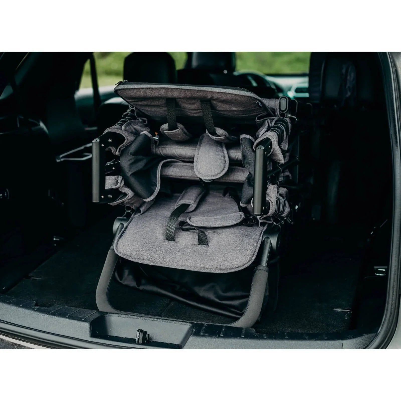 Wonderfold W2 Elite Double Stroller Wagon - Charcoal Grey - mezetto ebebek ebebek