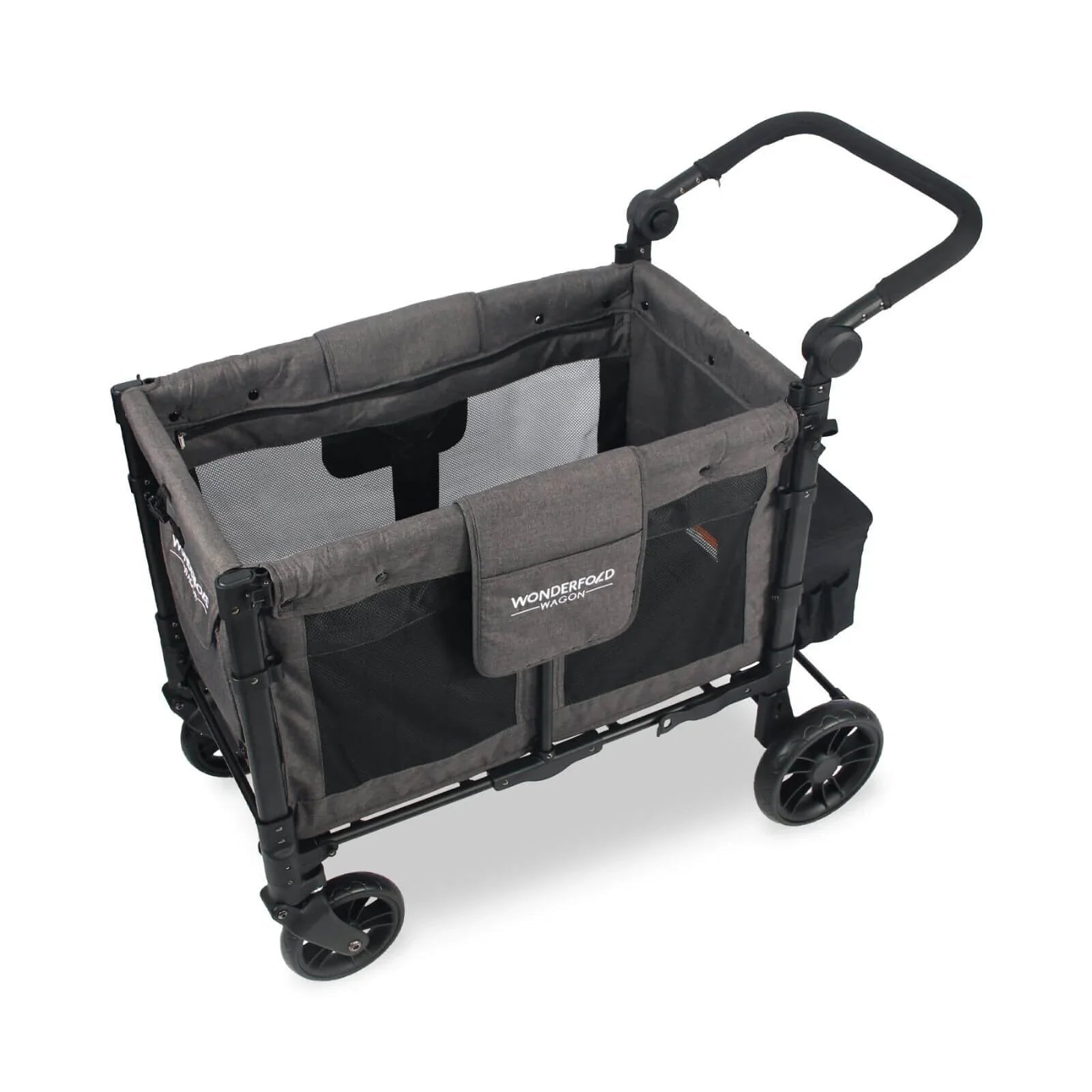 Wonderfold W2 Elite Double Stroller Wagon - Charcoal Grey - mezetto ebebek ebebek