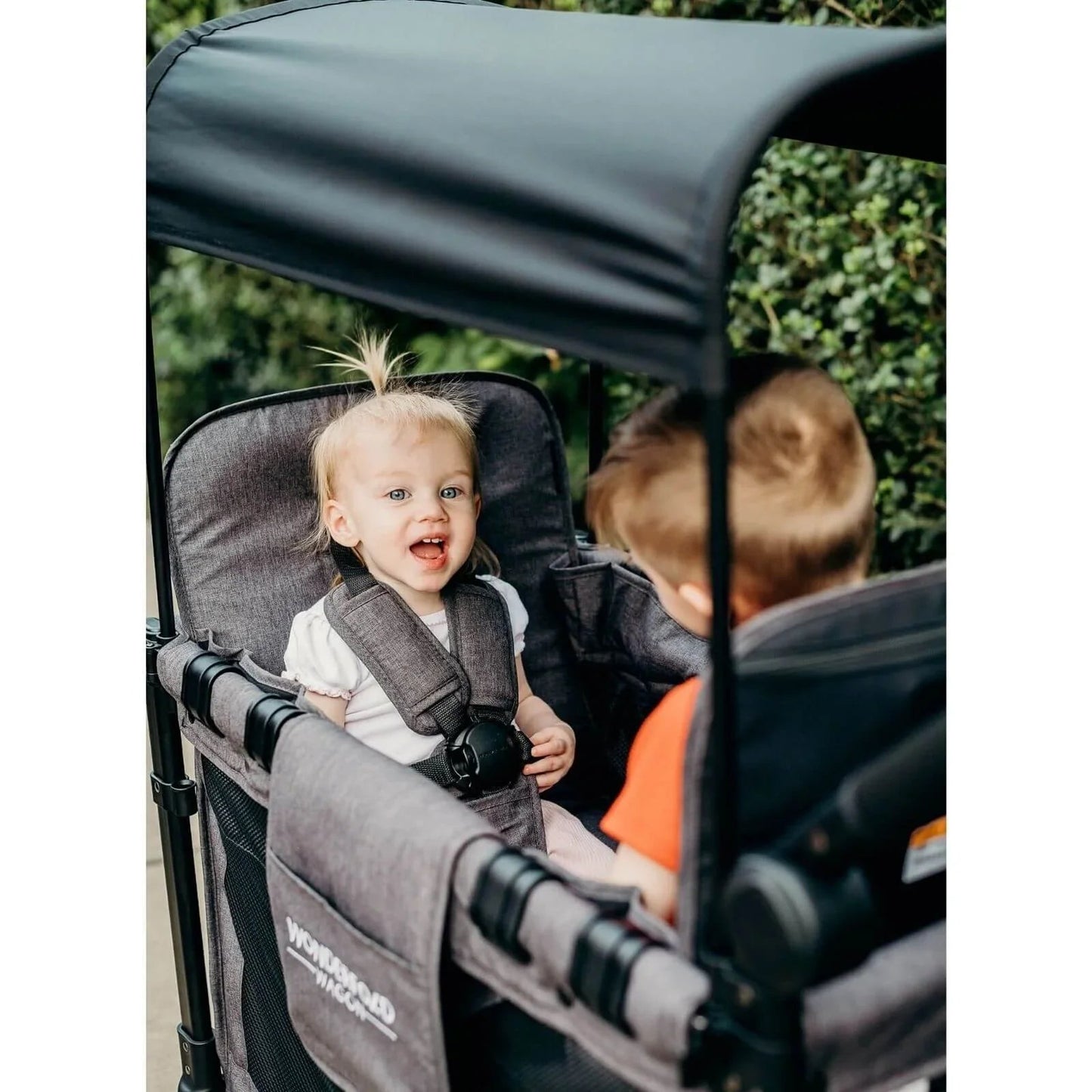 Wonderfold W2 Elite Double Stroller Wagon - Charcoal Grey - mezetto ebebek ebebek