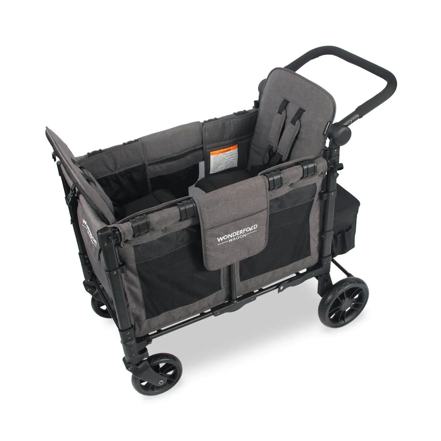 Wonderfold W2 Elite Double Stroller Wagon - Charcoal Grey - mezetto ebebek ebebek