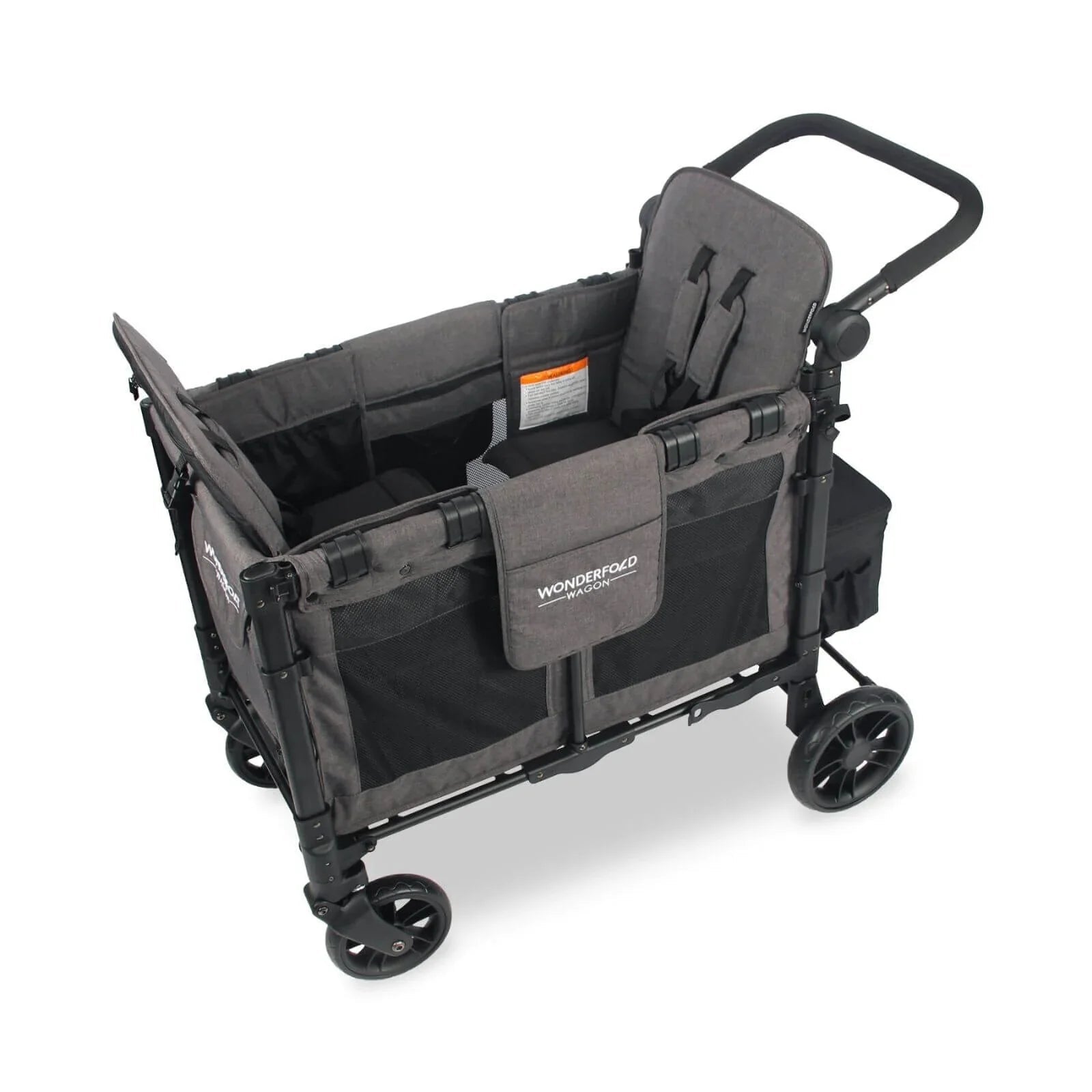 Wonderfold W2 Elite Double Stroller Wagon - Charcoal Grey - mezetto ebebek ebebek