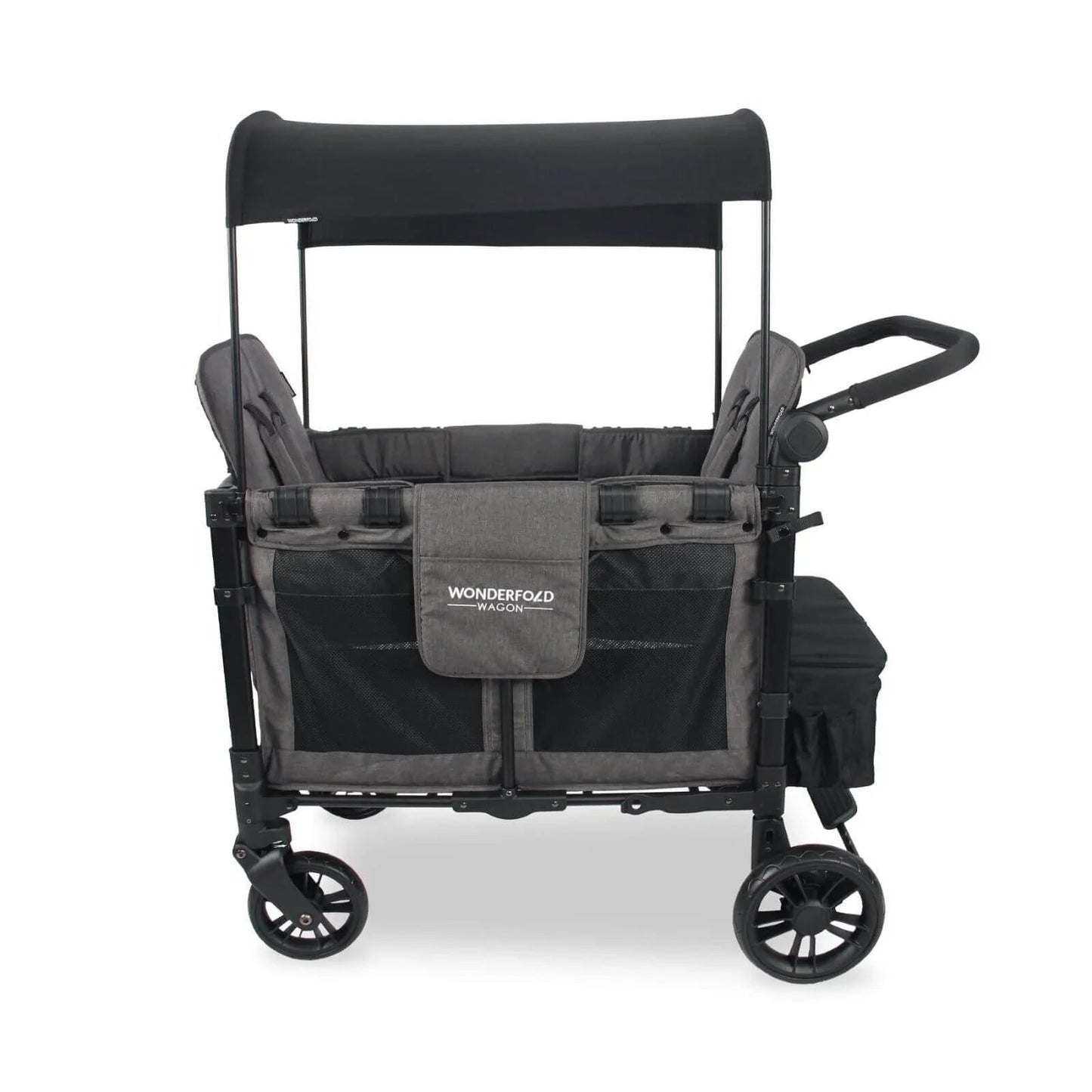 Wonderfold W2 Elite Double Stroller Wagon - Charcoal Grey - mezetto ebebek ebebek