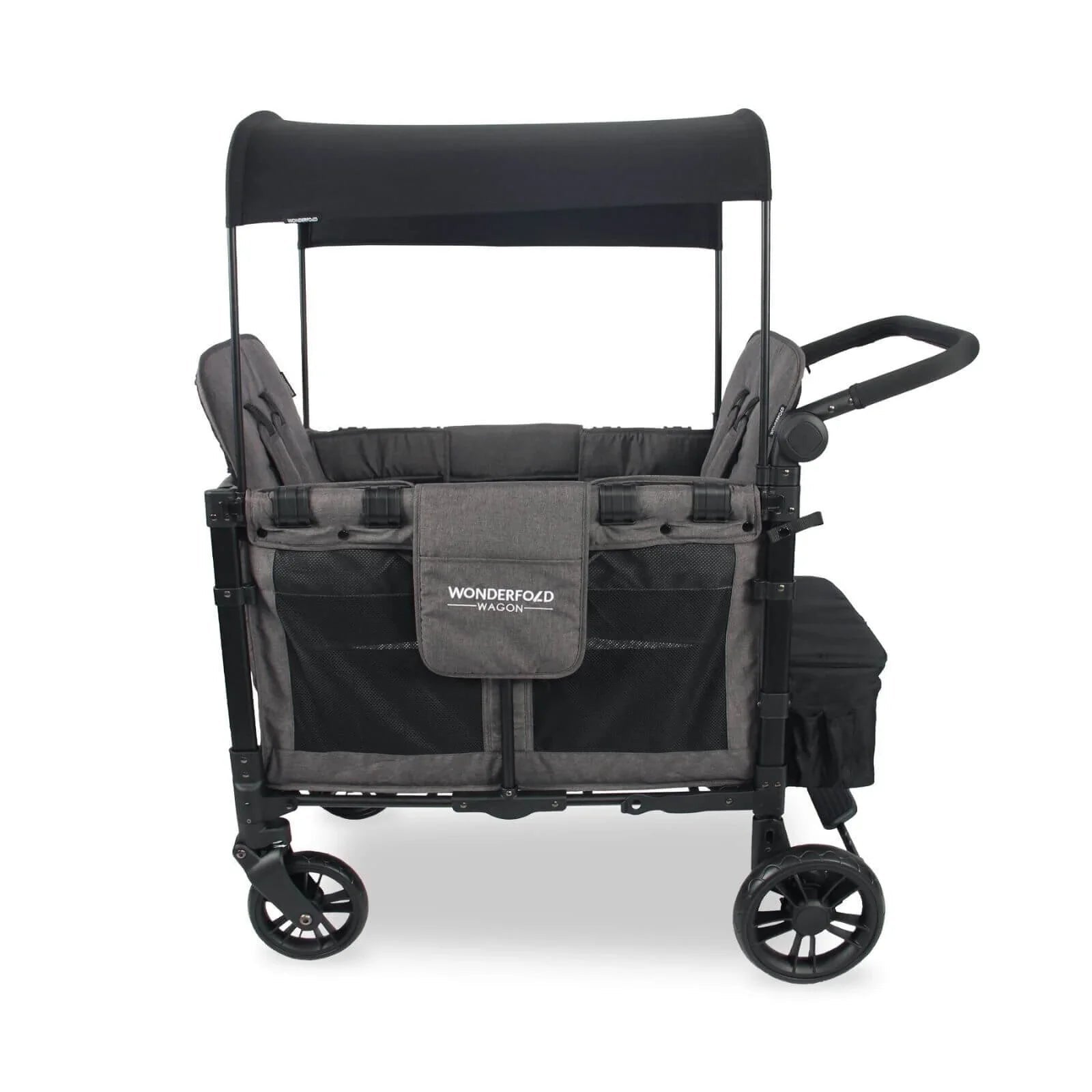 Wonderfold W2 Elite Double Stroller Wagon - Charcoal Grey - mezetto ebebek ebebek