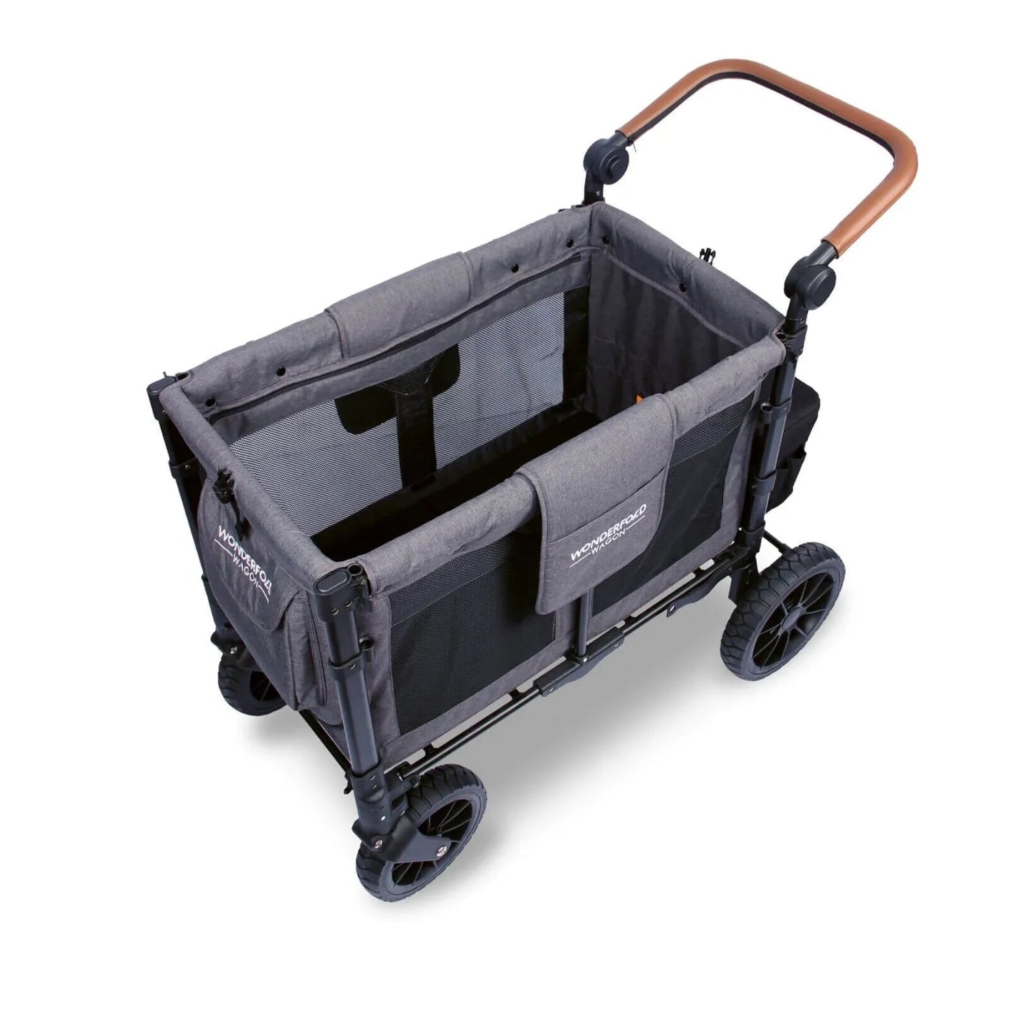 Wonderfold W2 Luxe Double Wagon - Charcoal Grey - mezetto ebebek ebebek