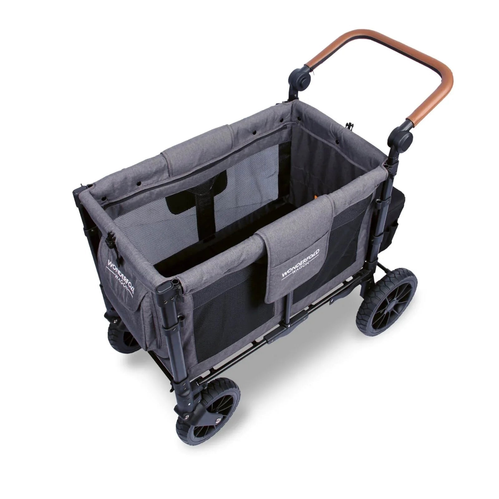 Wonderfold W2 Luxe Double Wagon - Charcoal Grey - mezetto ebebek ebebek