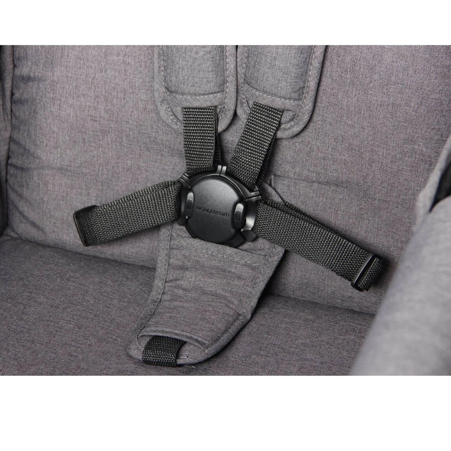Wonderfold W2 Luxe Double Wagon - Charcoal Grey - mezetto ebebek ebebek
