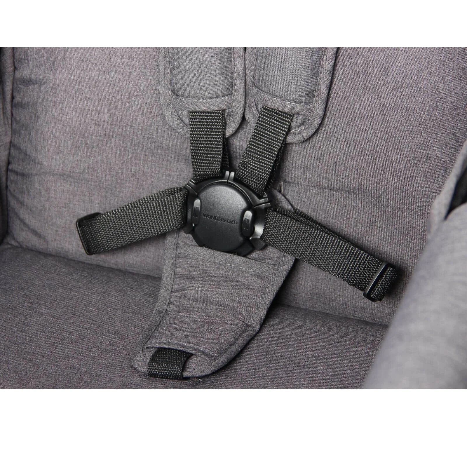 Wonderfold W2 Luxe Double Wagon - Charcoal Grey - mezetto ebebek ebebek