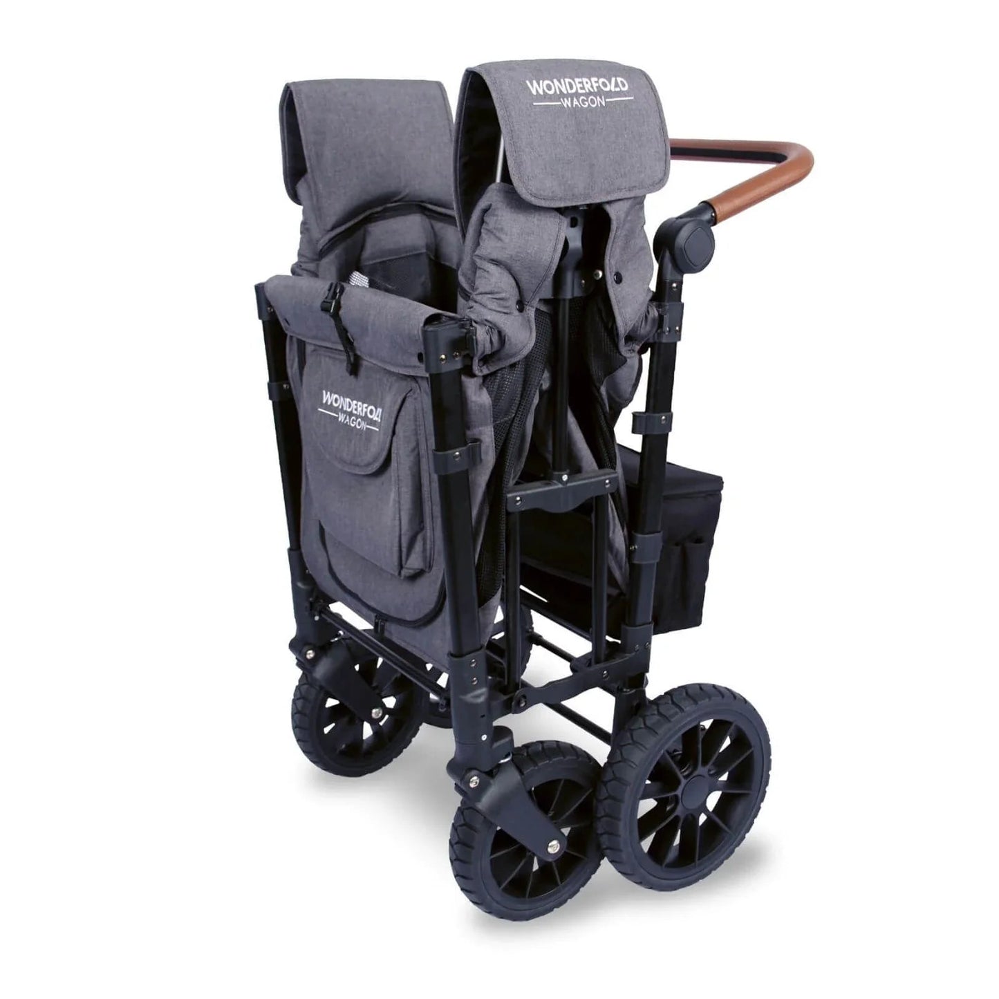 Wonderfold W2 Luxe Double Wagon - Charcoal Grey - mezetto ebebek ebebek