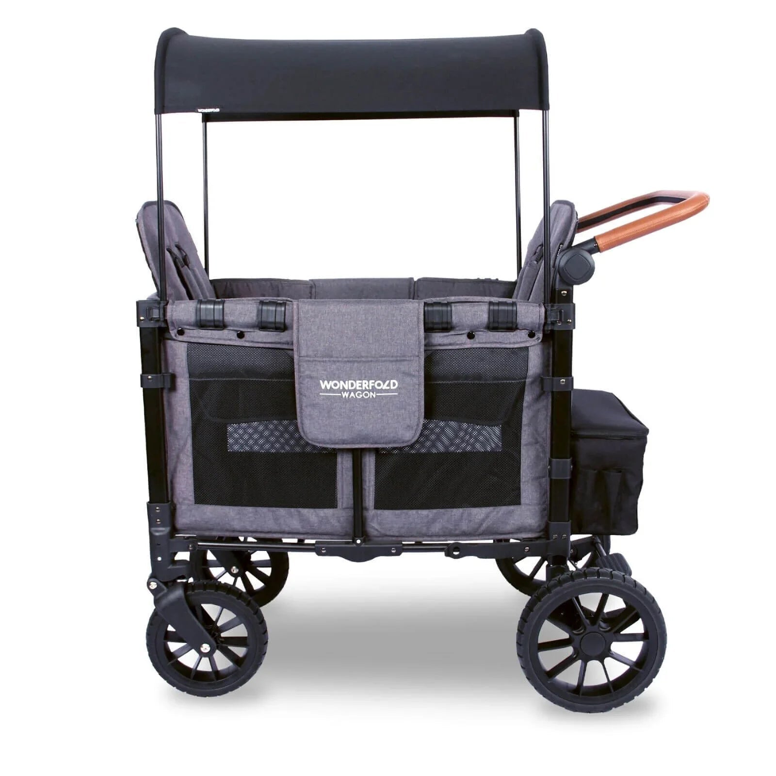 Wonderfold W2 Luxe Double Wagon - Charcoal Grey - mezetto ebebek ebebek