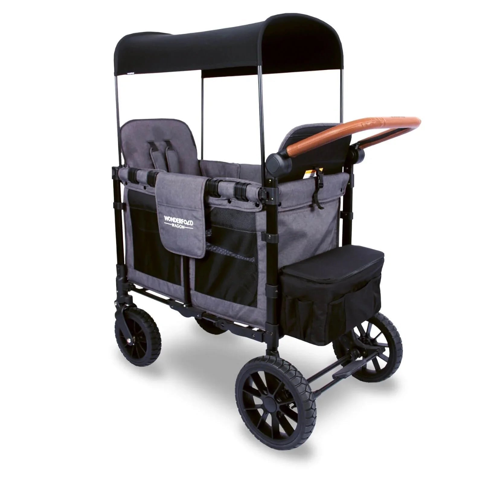 Wonderfold W2 Luxe Double Wagon - Charcoal Grey - mezetto ebebek ebebek