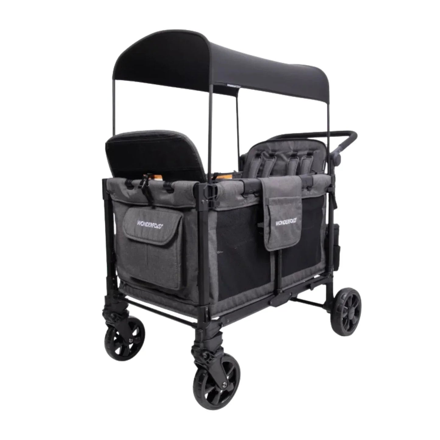 Wonderfold W4 Elite Pro Stroller Wagon - Charcoal Grey - mezetto ebebek ebebek