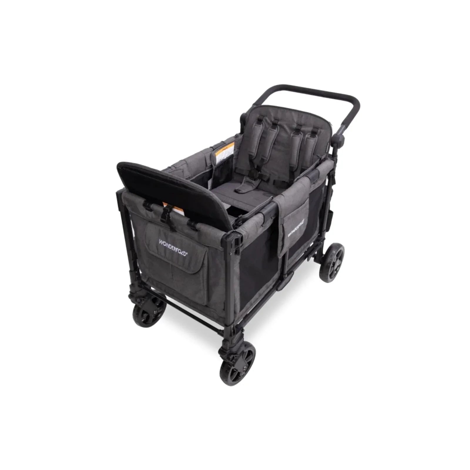 Wonderfold W4 Elite Pro Stroller Wagon - Charcoal Grey - mezetto ebebek ebebek