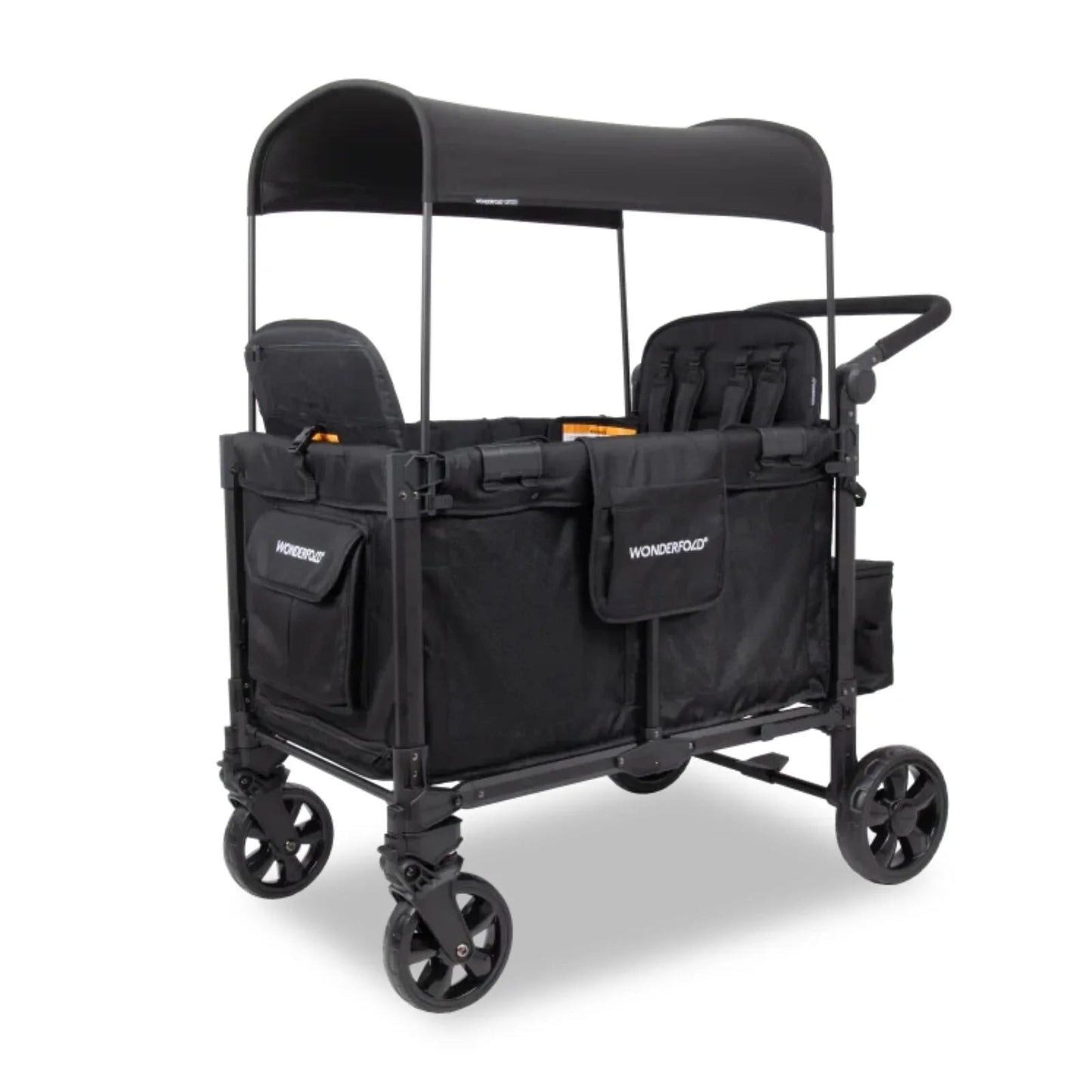 Wonderfold W4 Elite Pro Stroller Wagon - Jet Black - mezetto ebebek ebebek
