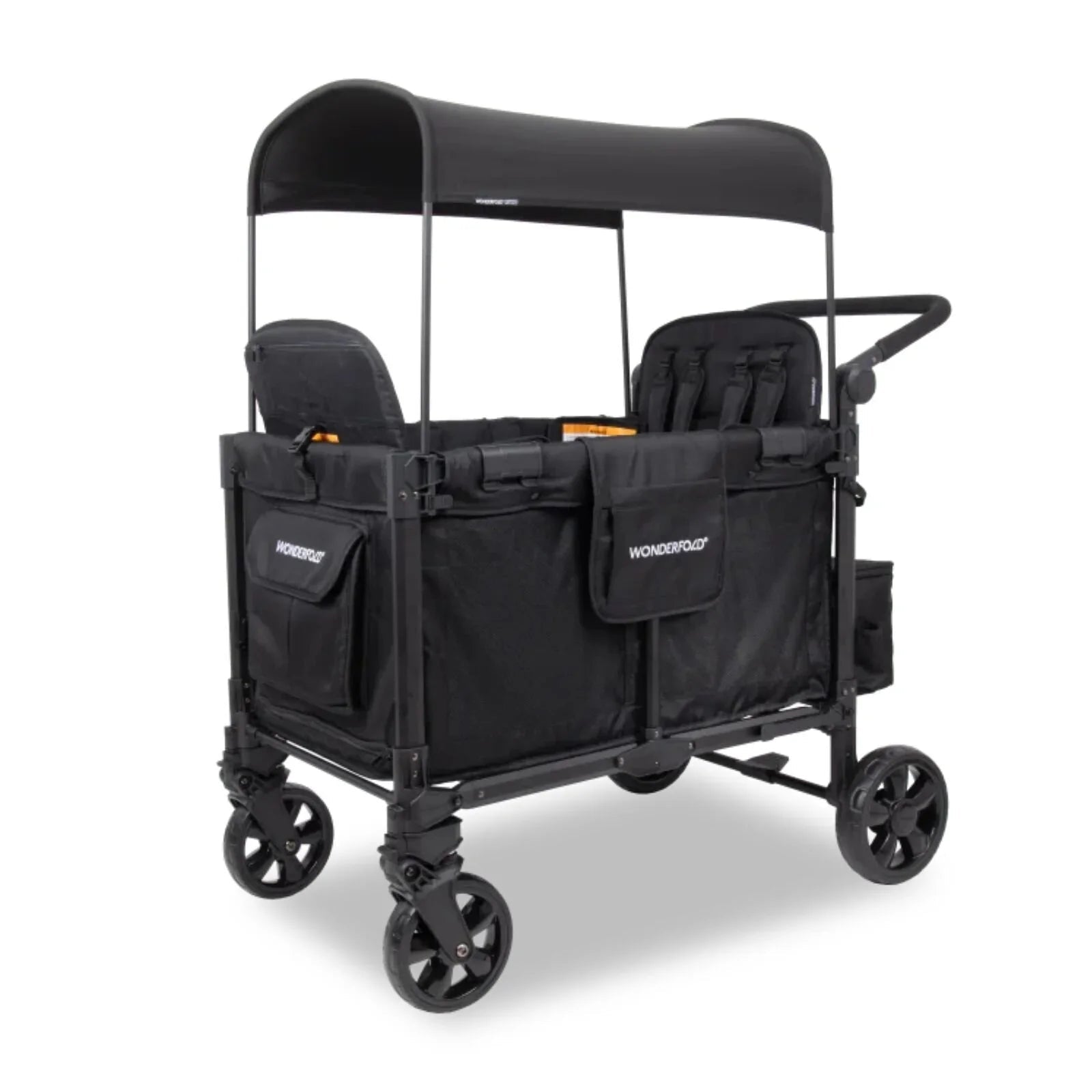 Wonderfold W4 Elite Pro Stroller Wagon - Jet Black - mezetto ebebek ebebek