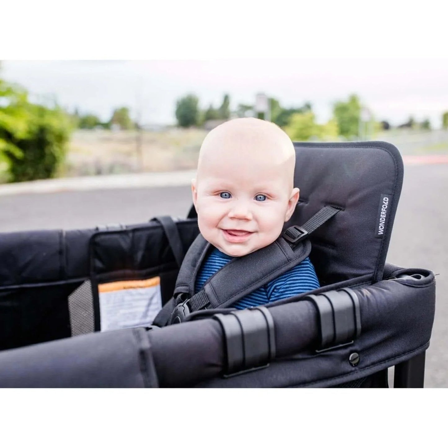Wonderfold W4 Original Stroller Wagon - Volcanic Black - mezetto ebebek ebebek