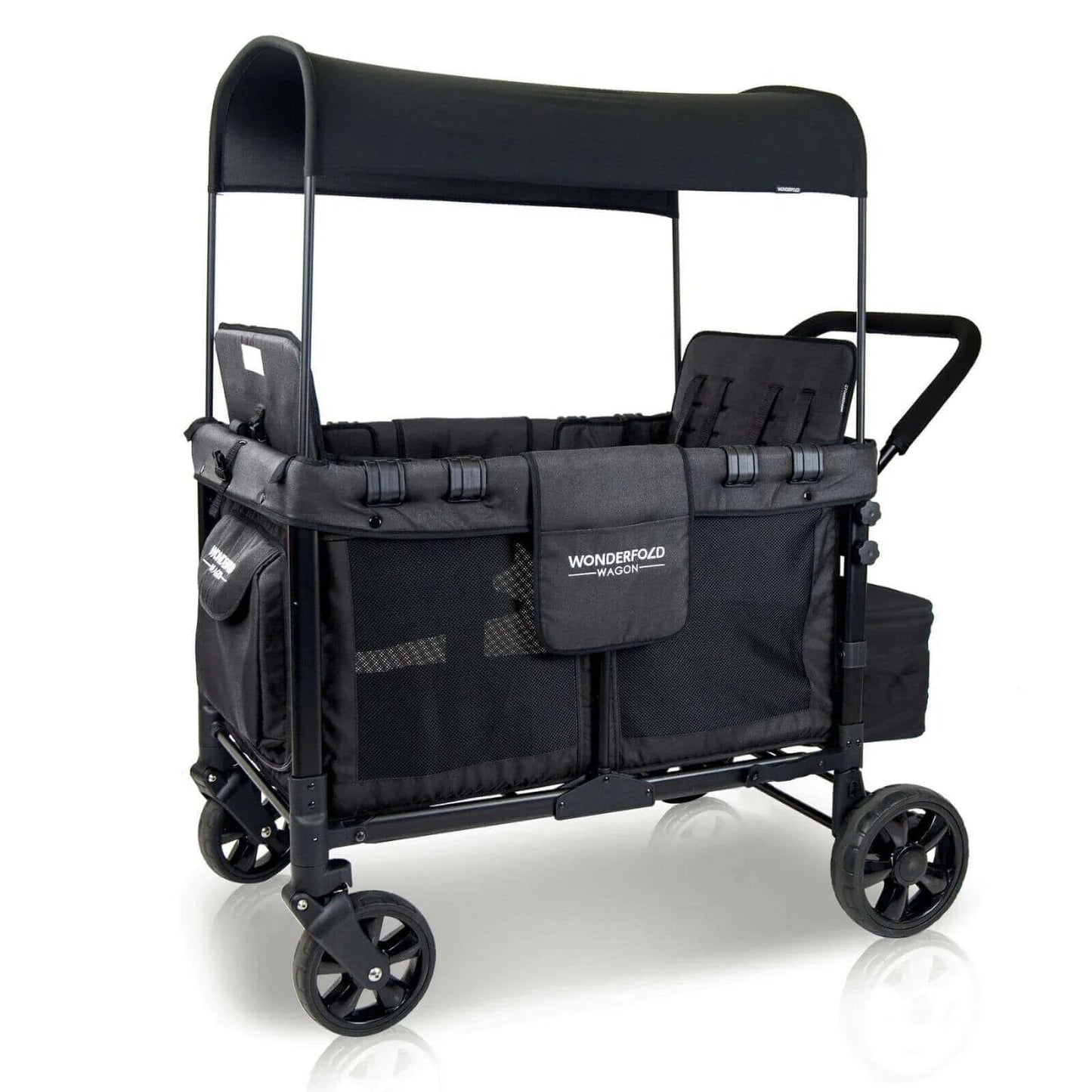 Wonderfold W4 Original Stroller Wagon - Volcanic Black - mezetto ebebek ebebek