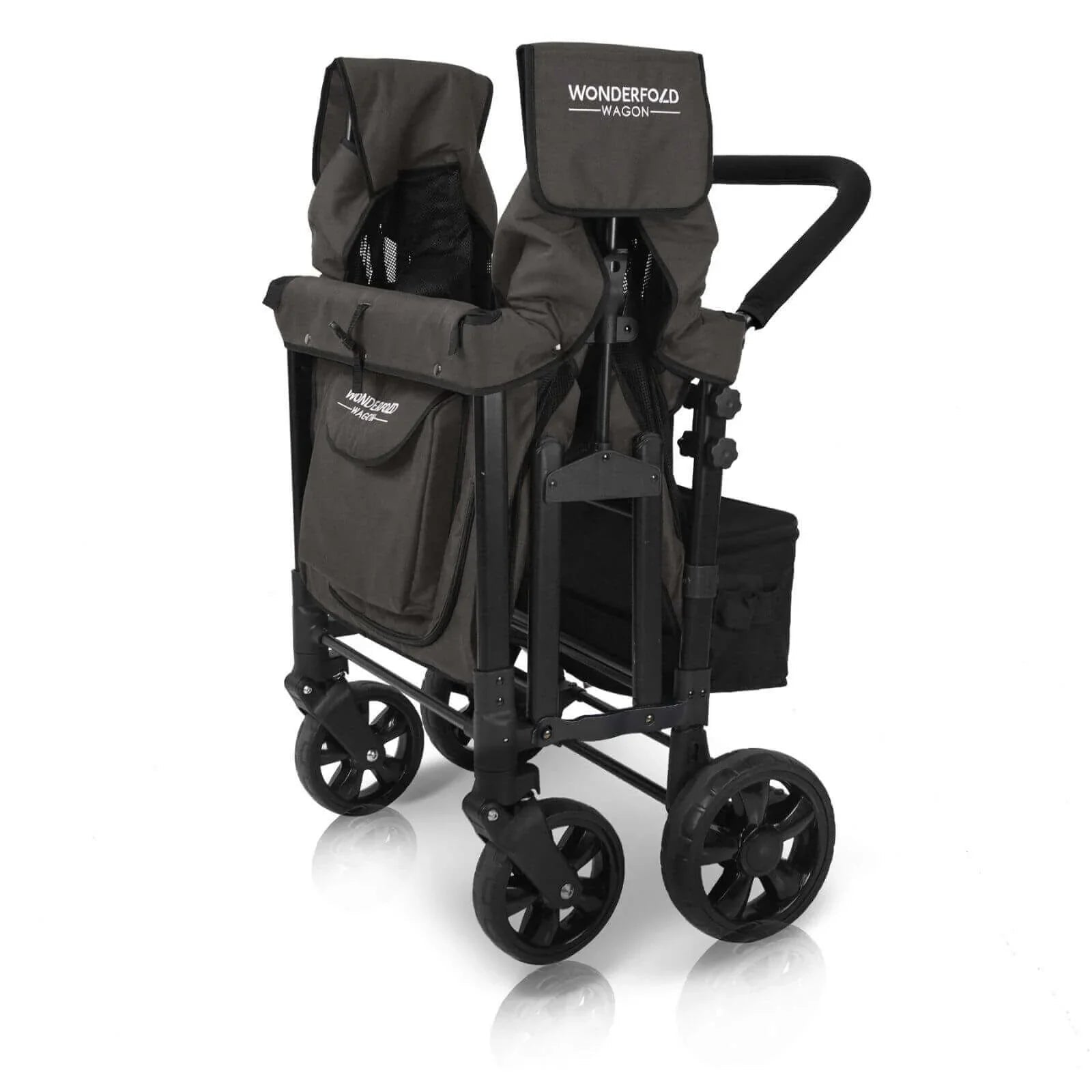 Wonderfold W4 Original Stroller Wagon - Volcanic Black - mezetto ebebek ebebek
