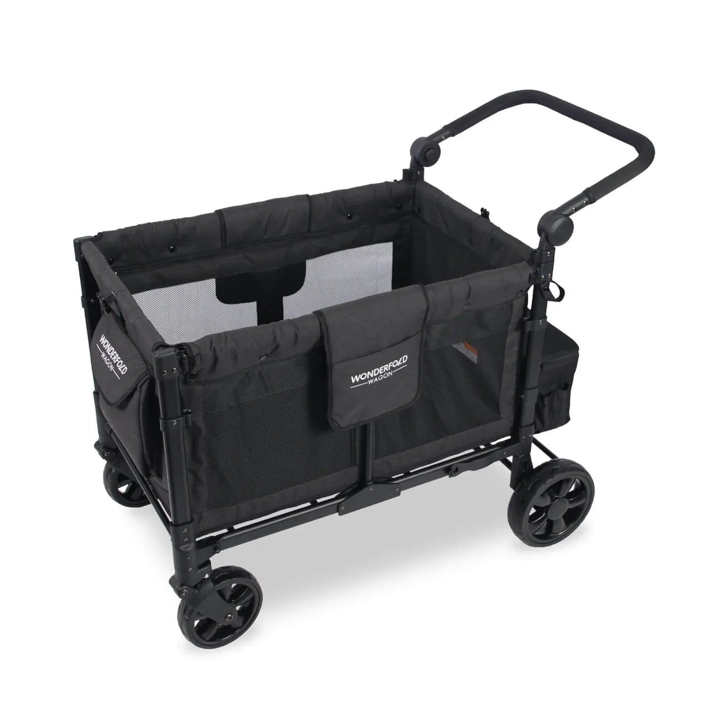 Wonderfold Wagon W4 Elite Quad Stroller Wagon - Volcanic Black - mezetto ebebek ebebek