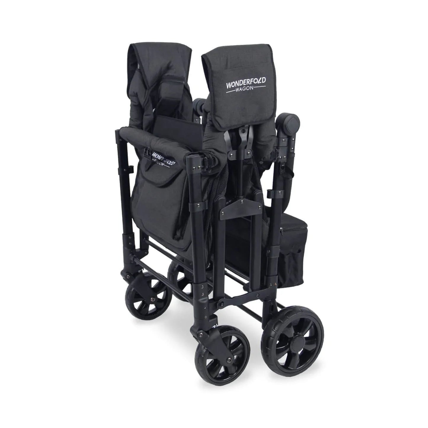 Wonderfold Wagon W4 Elite Quad Stroller Wagon - Volcanic Black - mezetto ebebek ebebek
