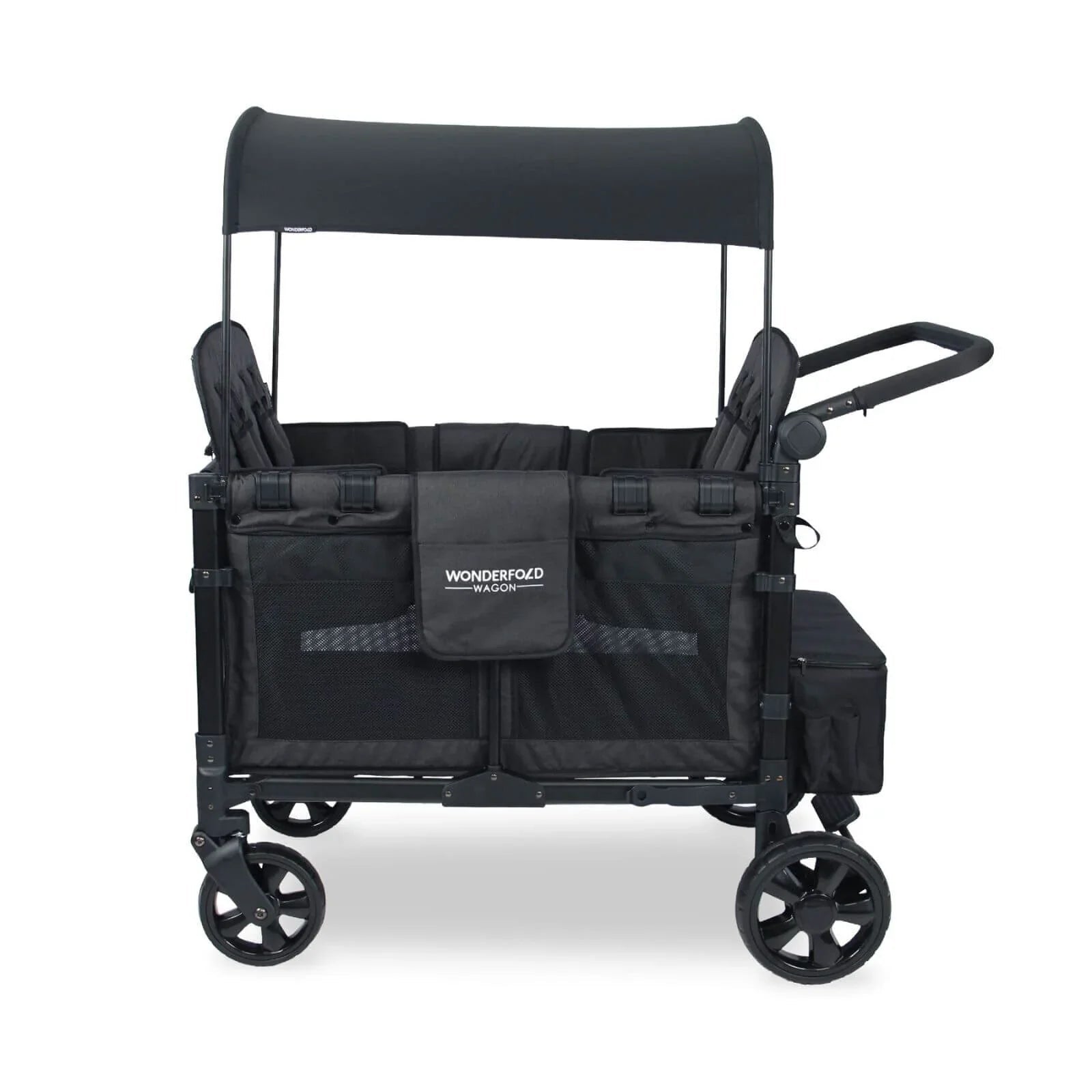 Wonderfold Wagon W4 Elite Quad Stroller Wagon - Volcanic Black - mezetto ebebek ebebek