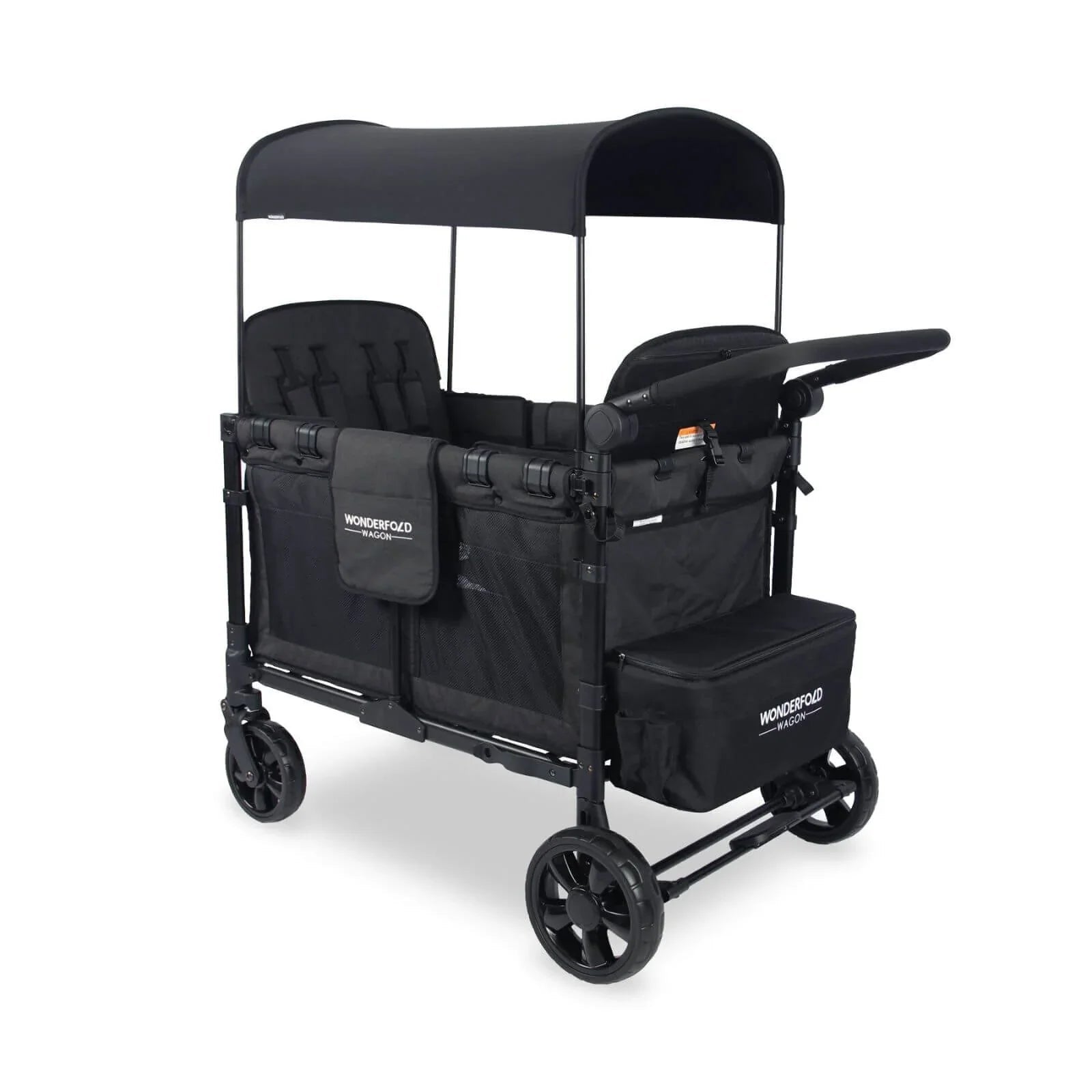 Wonderfold Wagon W4 Elite Quad Stroller Wagon - Volcanic Black - mezetto ebebek ebebek