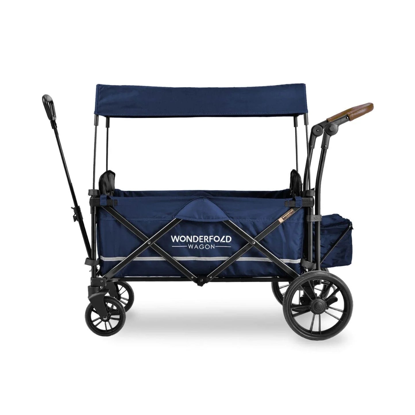 Wonderfold X2 Push & Pull Double Stroller Wagon - Midnight Blue - mezetto ebebek ebebek