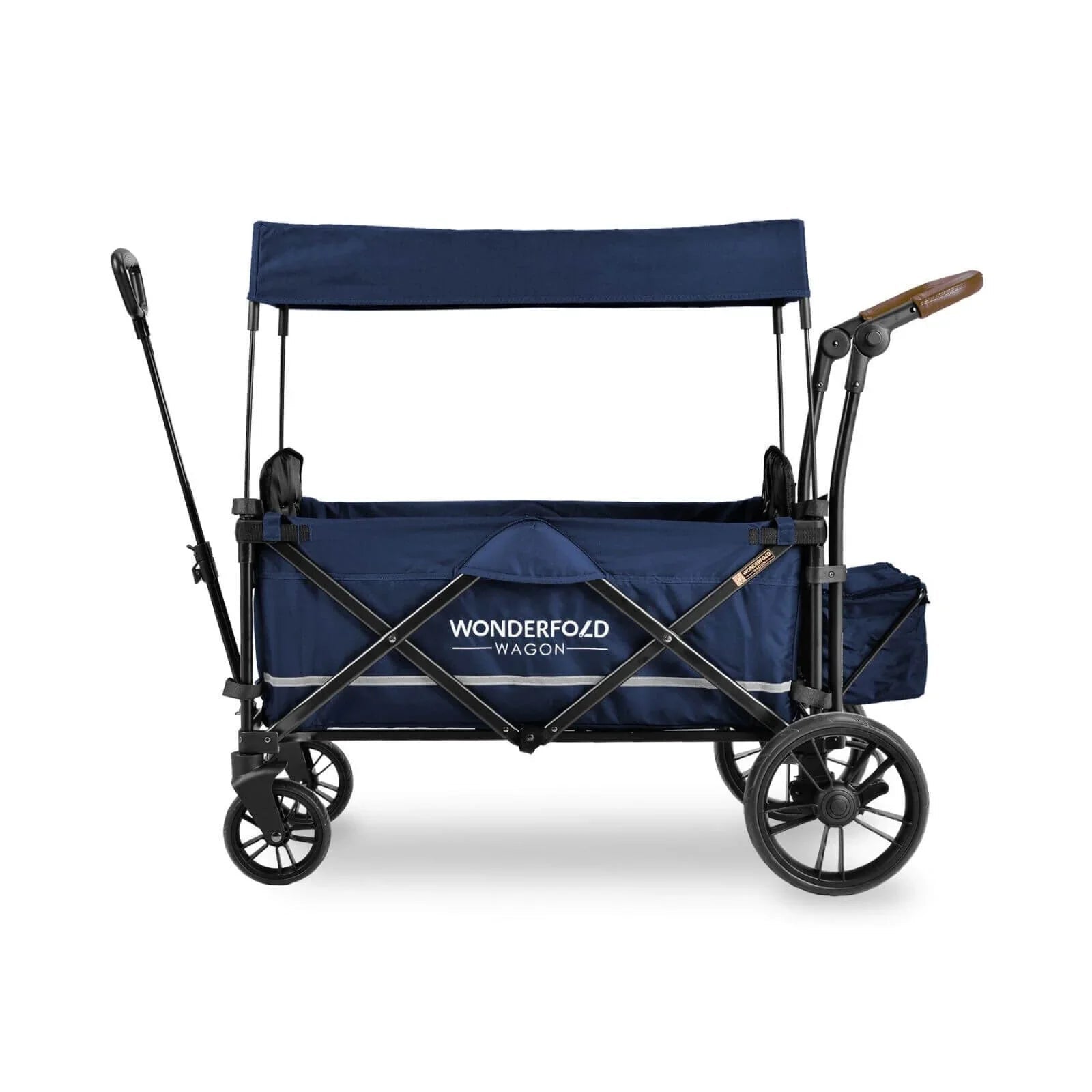 Wonderfold X2 Push & Pull Double Stroller Wagon - Midnight Blue - mezetto ebebek ebebek