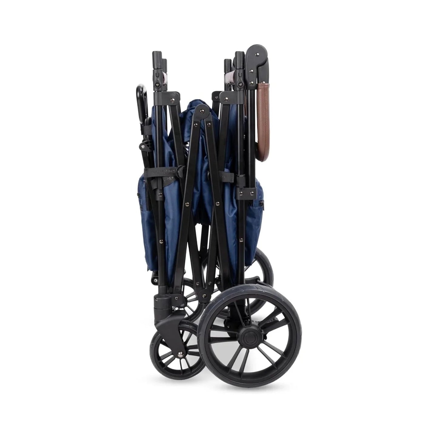 Wonderfold X2R Push and Pull Quad Stroller Wagon - Sapphire Navy - mezetto ebebek ebebek